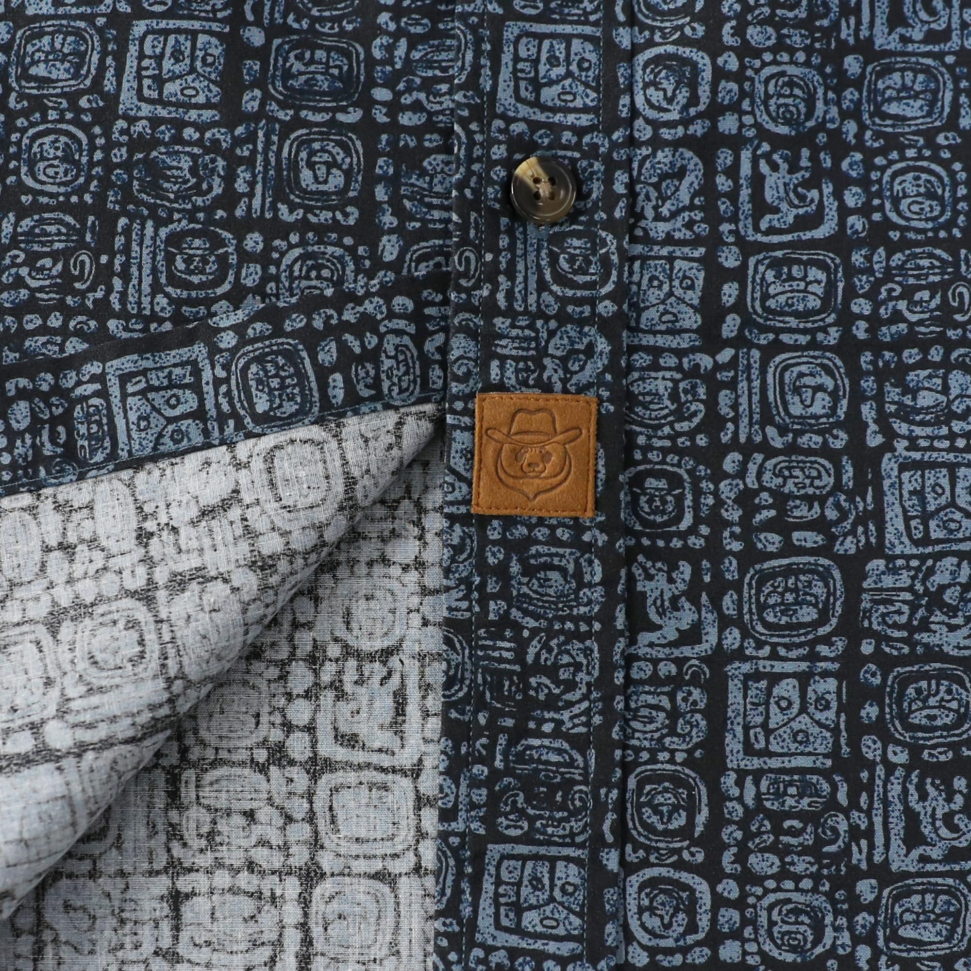 Dubinik Camisas Manga Corta Hombre Algodón A Cuadros Casual con Bolsillos