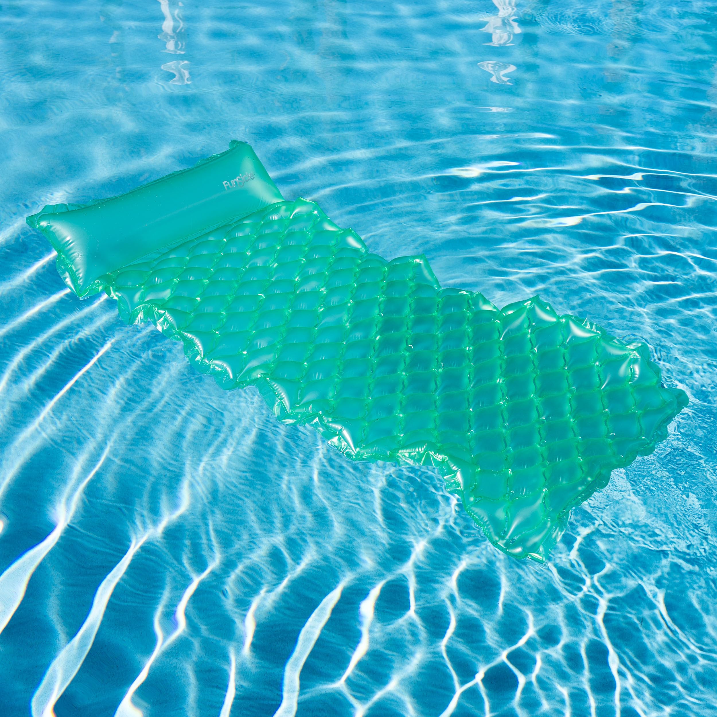 Maccabi Art Comfy Mat Fresh Mint – Inflatable Pool Float Lounge for Adults – 69