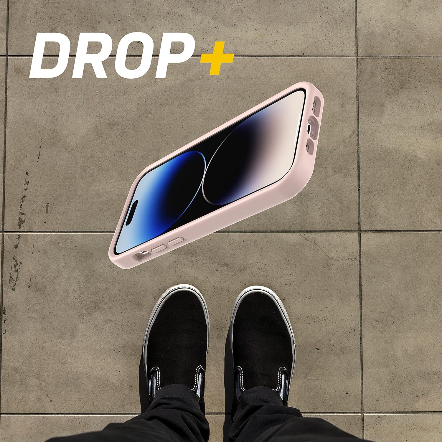 OtterBox iPhone 14 Pro (Only) OtterGrip Symmetry Series Case - Made ME Blush (Pink), Built-in Grip, Sleek case, Snaps to MagSafe, Raised Edges Protect Camera & Screen - Image 4