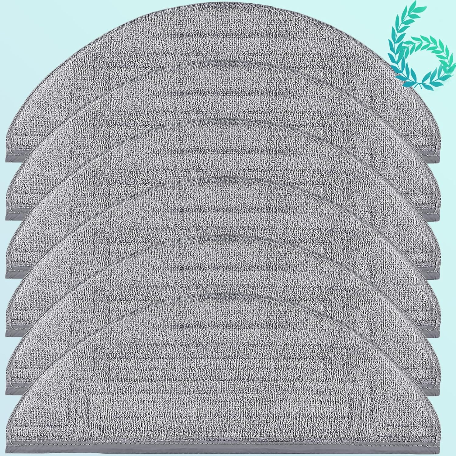 6 Pack Mop Cloth Pads Replacement for Roborock S8 Pro Ultra Robot Vacuum, Upgraded Reusable Microfiber Dual Sonic Mopping Pad Accessories