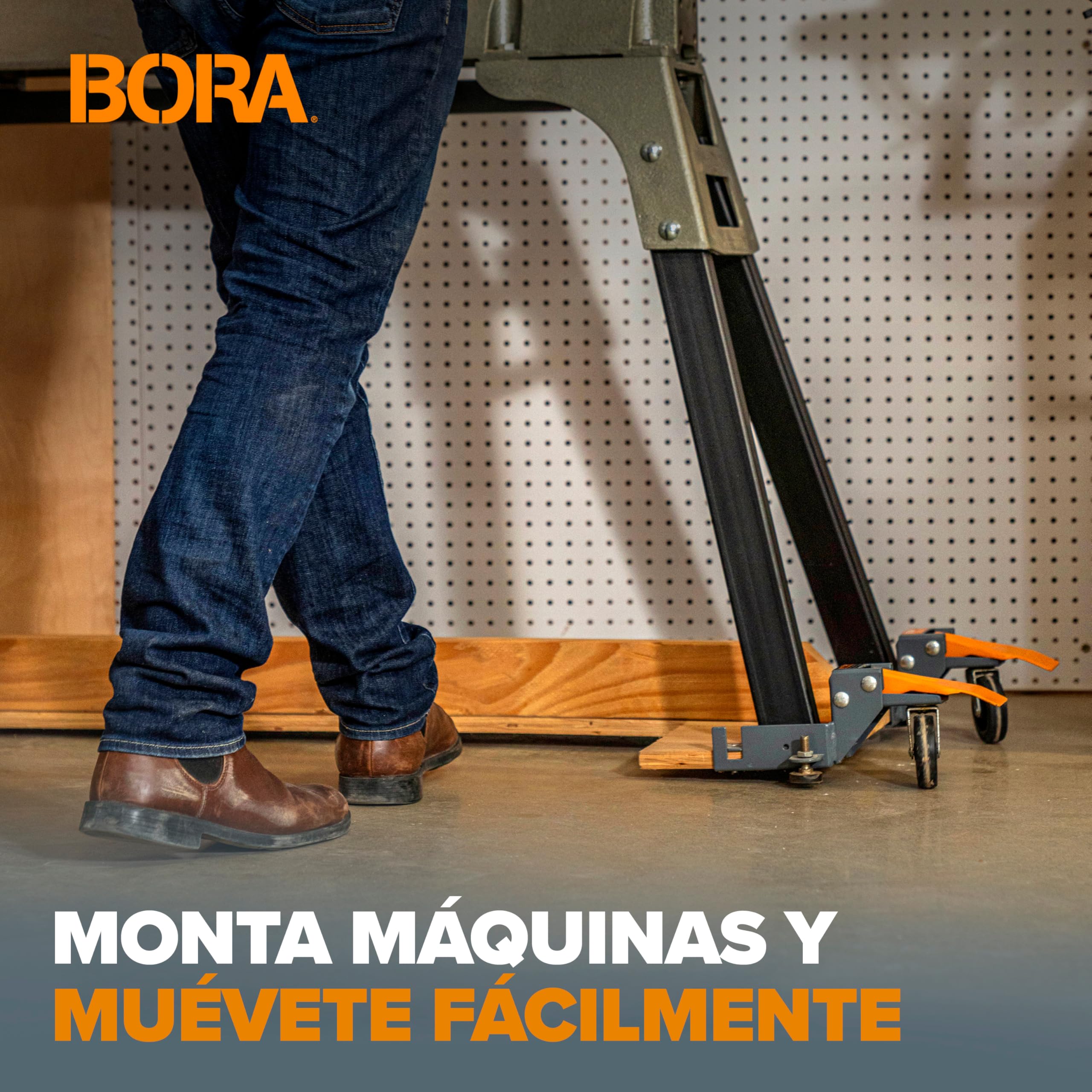 Portamate PM-1100 Universal funda para base Kit. Capacidad de 400 libras. Mover equipo pesado herramientas eléctricas y alrededor de su tienda con facilidad y estabilidad. Negro