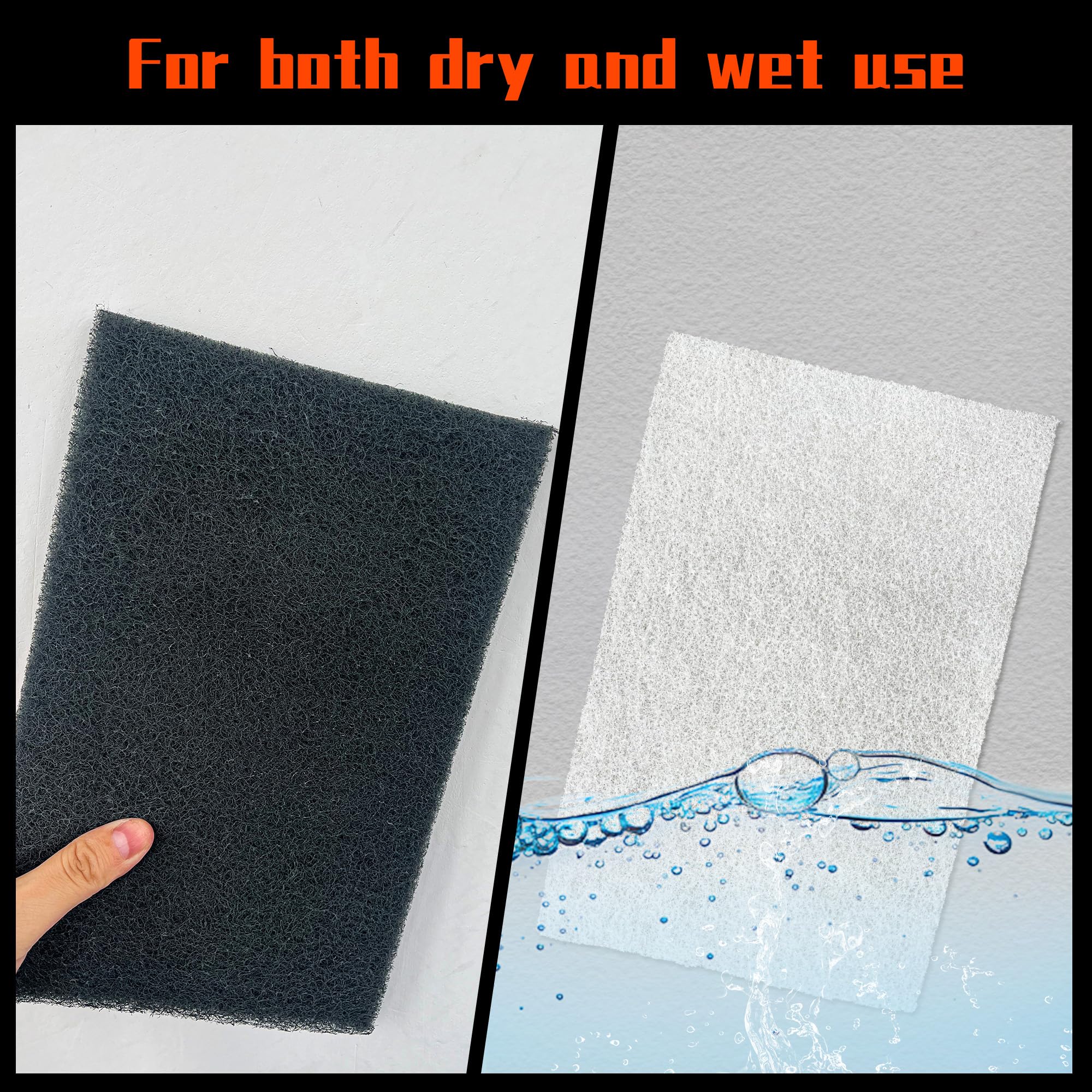 Hand Pads Assortment - 5 Grits for Cleaning & Sanding -5