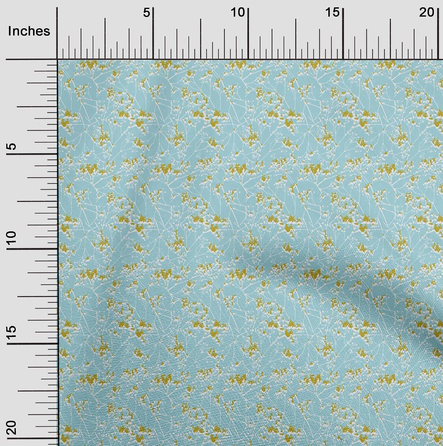 oneOone Viscose Chiffon Fabric Floral Texture Printed Craft Fabric BTY 42 Inch Wide