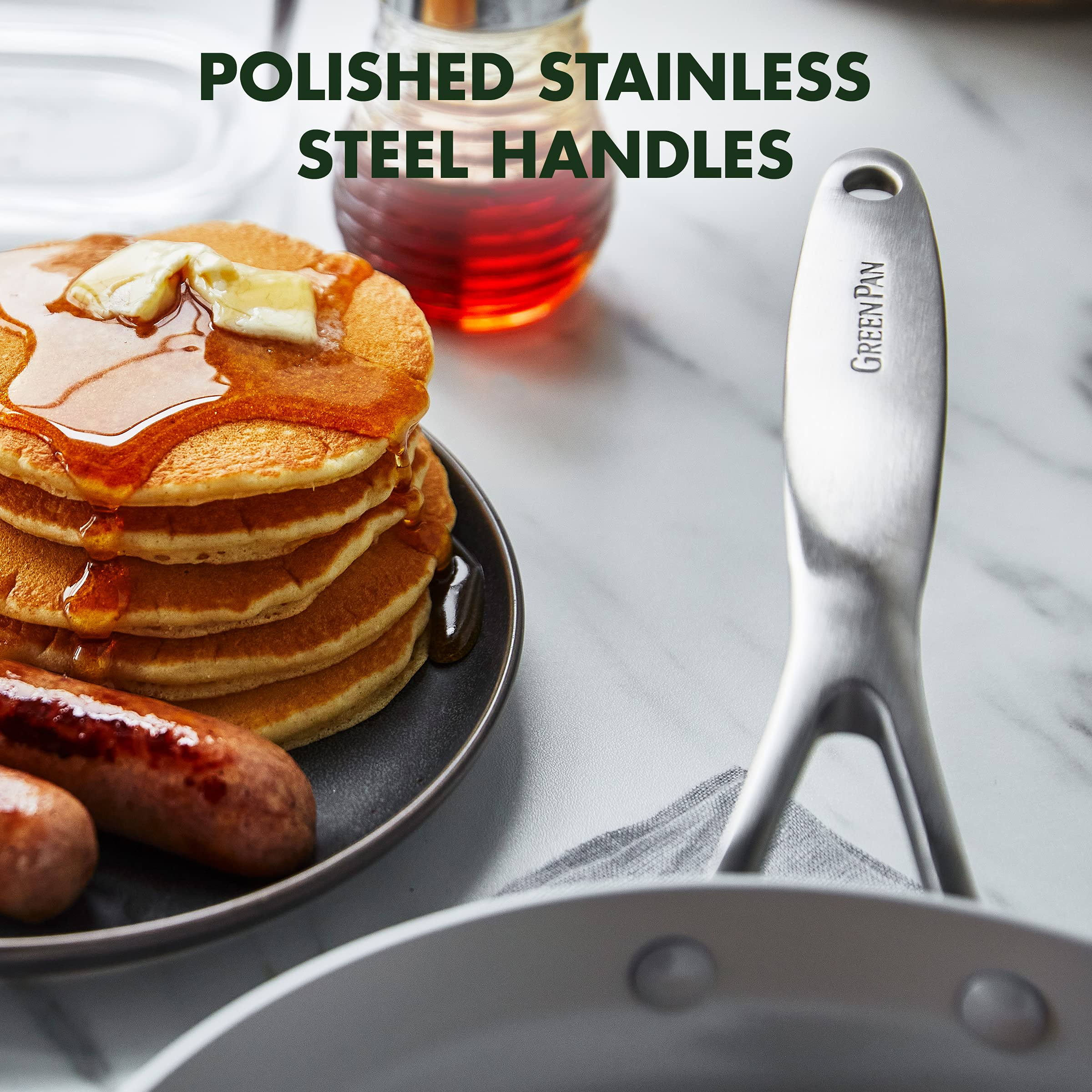 GreenPan Venice Pro TriPly Stainless Steel Healthy Ceramic Nonstick 8