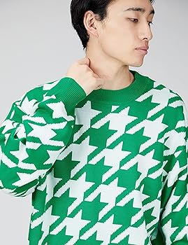 Amazon | [インプローブス] 千鳥柄クルーネックニット | セーター 通販