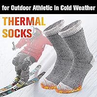 Vista 6 de Busy Socks Winter Warm Thermal Socks for Men Women Extra Thick Insulated Heated Crew Boot Socks for Extreme Cold Weather