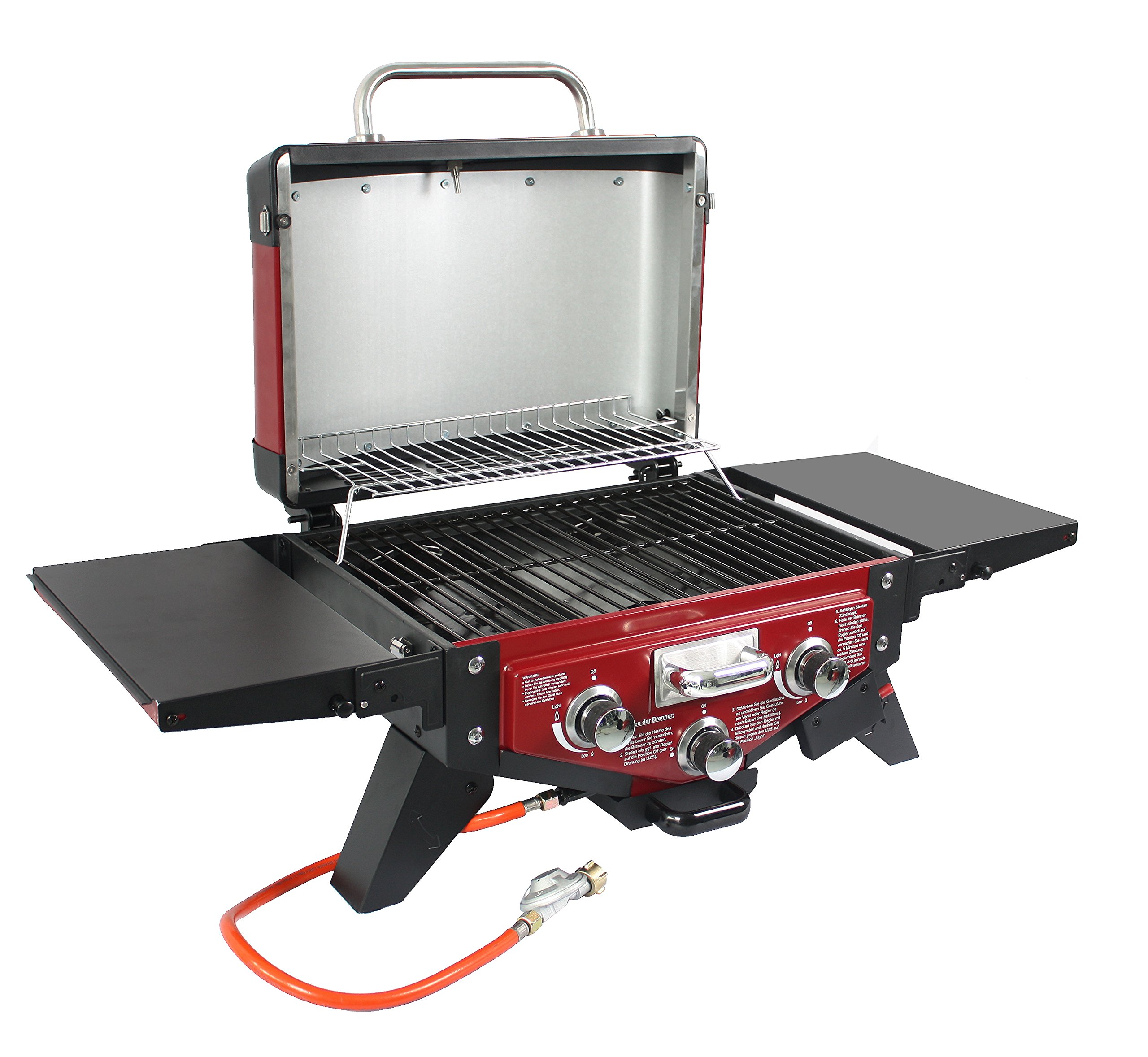 El Fuego Medison grill gazowy, czerwony, 38 x 118,5 x 52 cm, AY5262