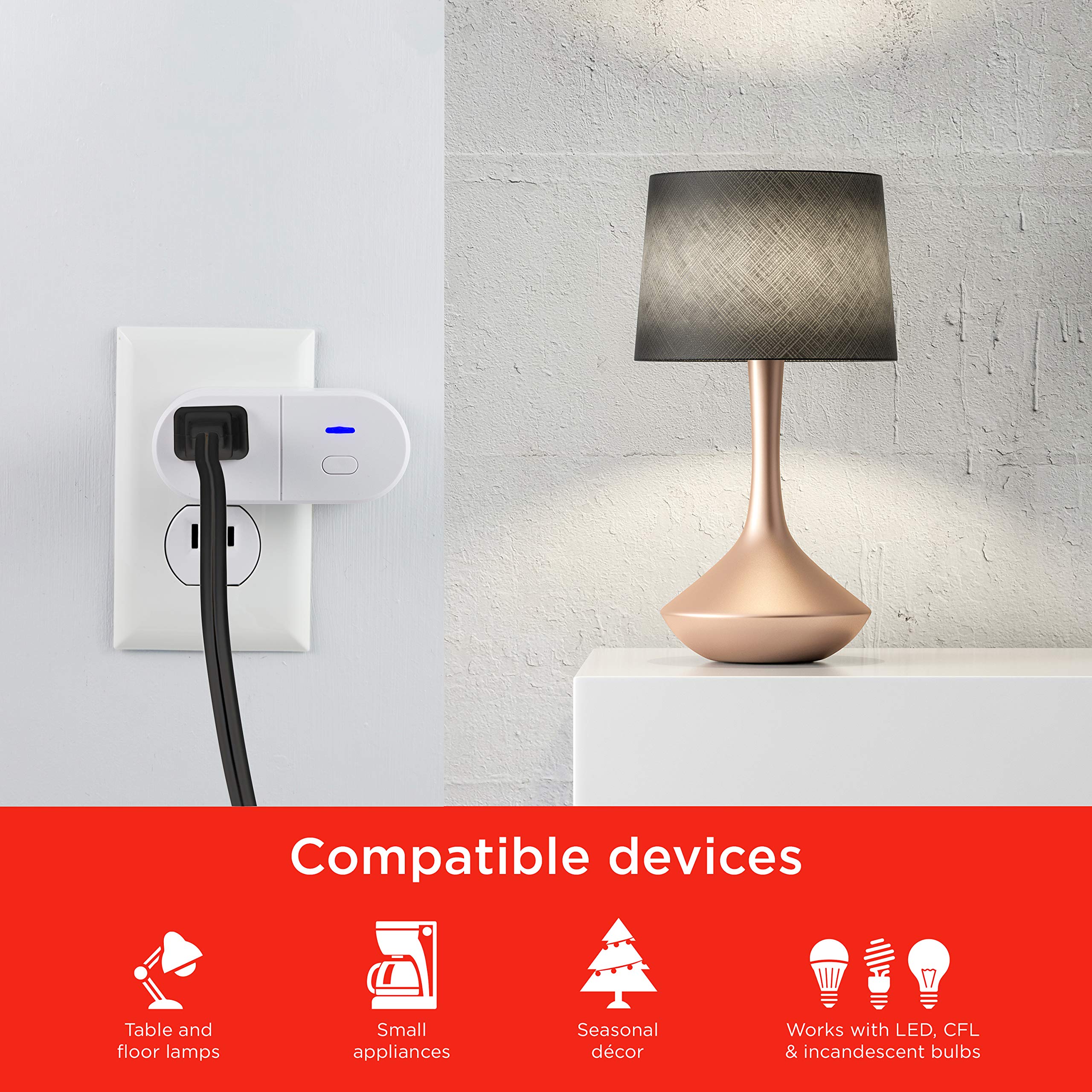 UltraPro Smart Plug WiFi Outlet Smart Home Smart Switch Smart Outlet Works with Alexa Echo Google Home No — view 4
