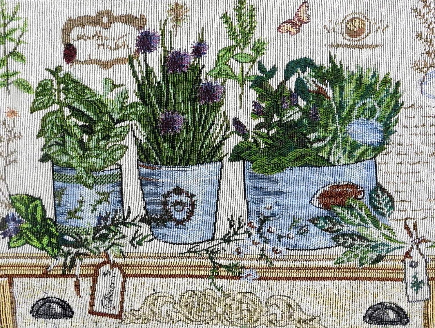 MyMadison Home Set of 4 Dinner Dining Table Placemats 100% Cotton 13 x 18 Inch Jacquard Collection Machine Washable Anti-Skid Everyday Use (Green Plants)