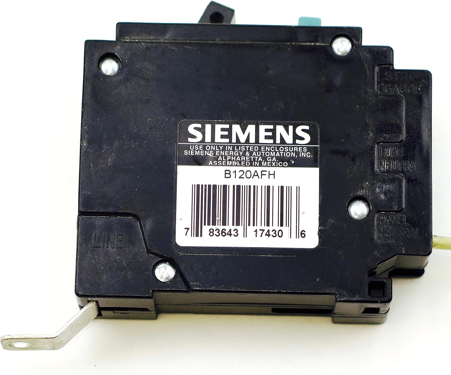 NEW PANEL TAKE OUT B120AFH SIEMENS ARC FAULT CIRCUIT BREAKER, Arc Fault