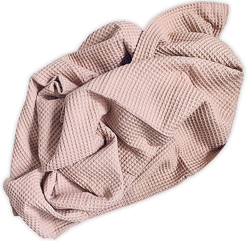 Miniatura 10 de Leyl&Ari Manta de bebé de punto gofre, 100% algodón, suave, fina, panal, transpirable, térmica de verano para bebés recién nacidos, cuna para niños