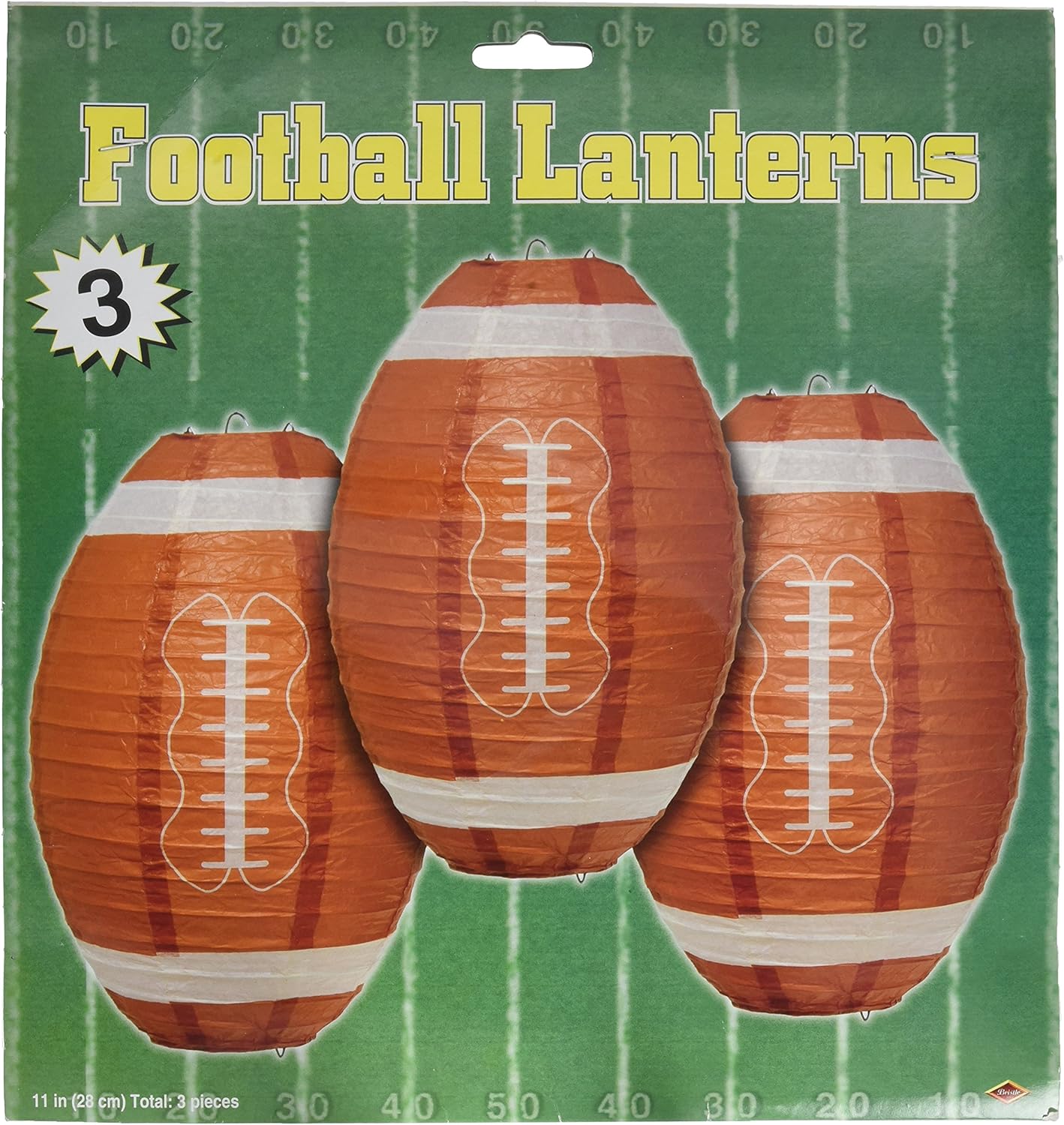 Beistle Football Paper Lanterns, 11Inch Amazon.ca Health & Personal