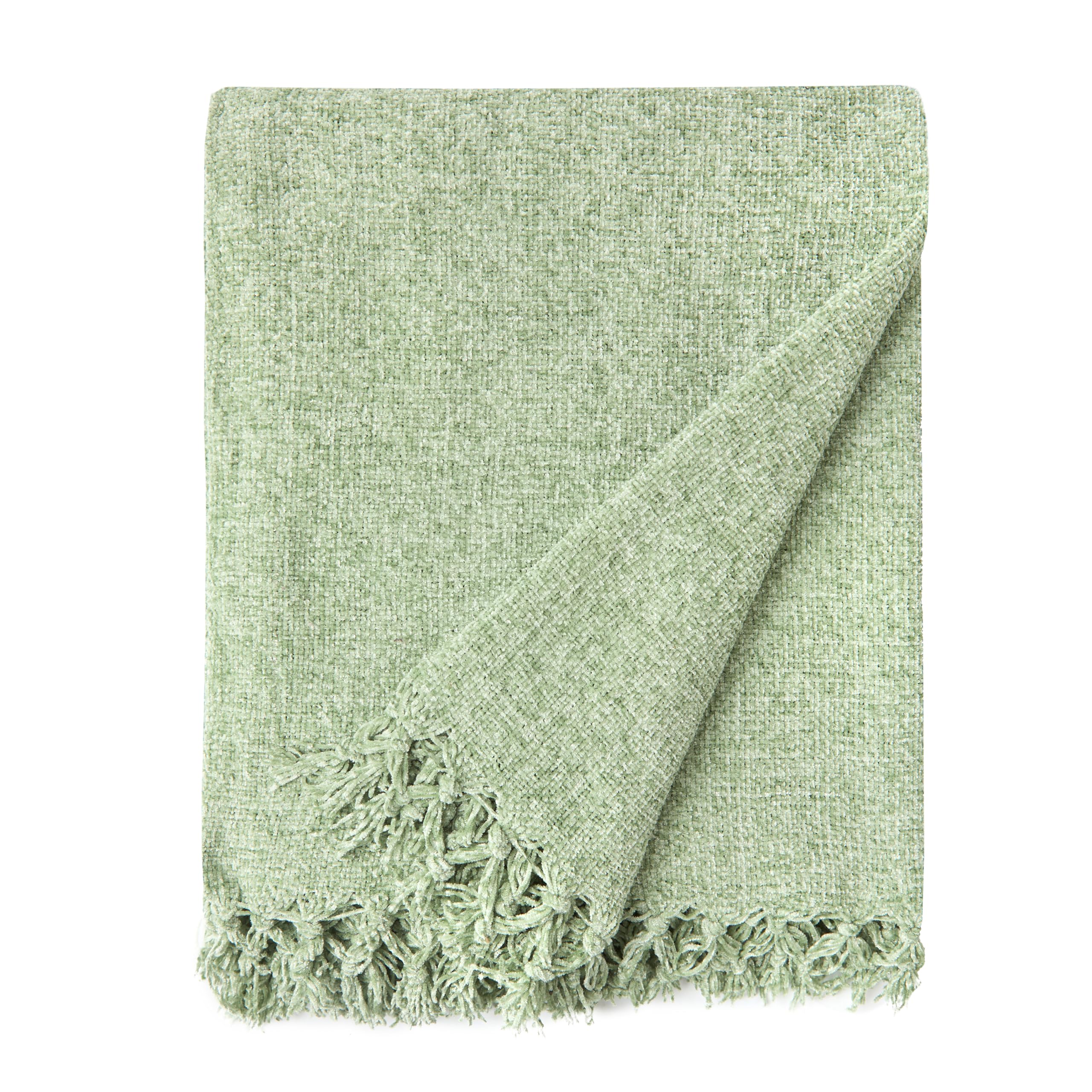 Rackhams Green Darcy Tassel Meadow Blanket/Throw - Meadow - 130X150cm