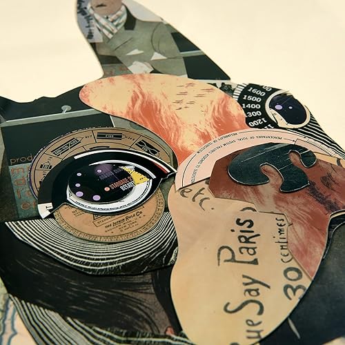 Miniatura 4 de Empire Art Direct Alex Zeng - Papel gráfico enmarcado de collage dimensional para pared, listo para colgar, 17 x 17 pulgadas, Bulldog francés