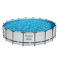 Bestway 56462-5 Set Piscina Fuori Terra Steel Pro MAX Rotonda da 549x122 cm