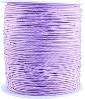 Vista 118 de KONMAY 1 rollo de cuerda de nailon para hacer pulseras de 150 yardas, trenzado de nailon Shamballa Macramé/cordón de cuentas de 0.4mm, cordón