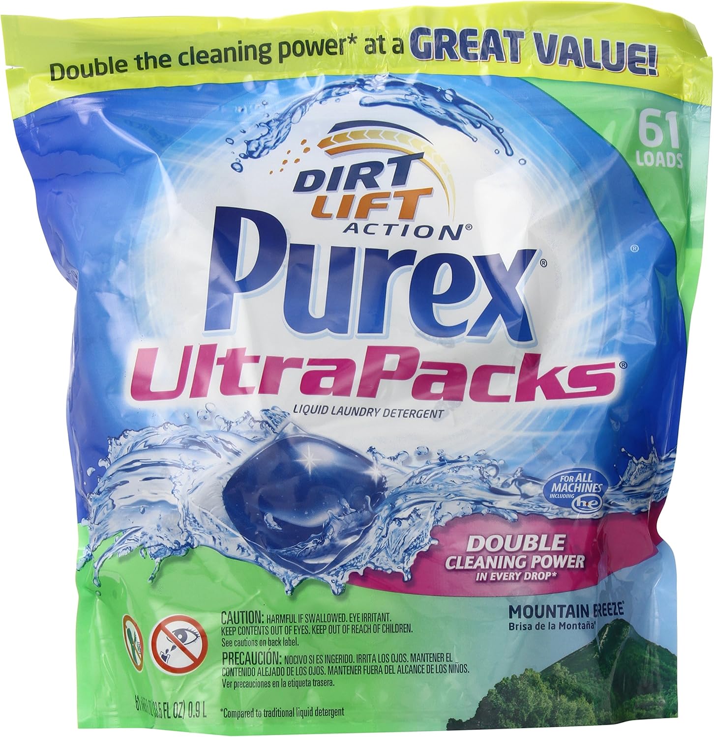 Purex Ultra Pack Mountain Breeze Fabric Softener Dryer