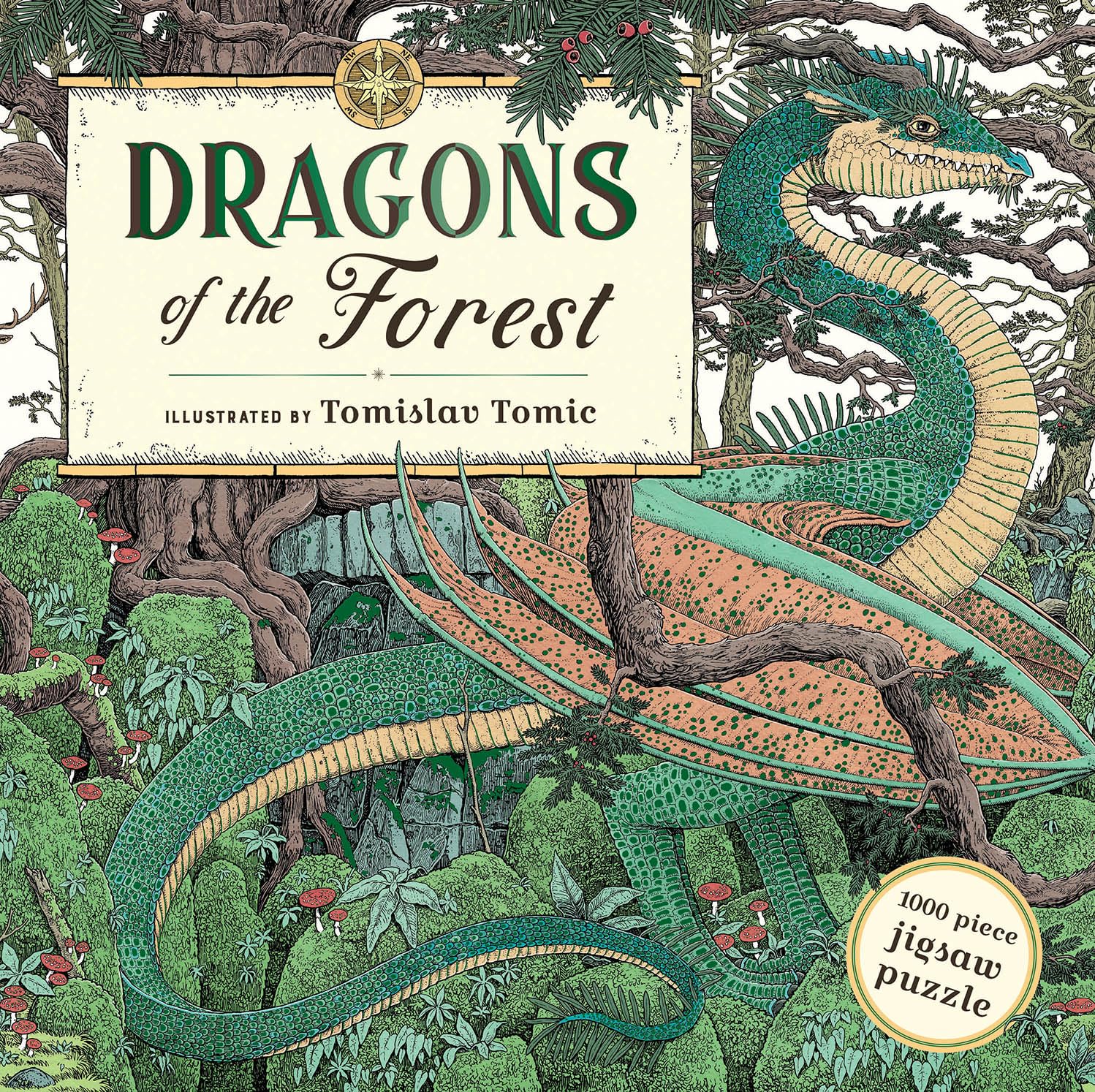 Dragons of The Forest. 1000 Piece Jigsaw Puzzle: A 1000 Piece Jigsaw Puzzle