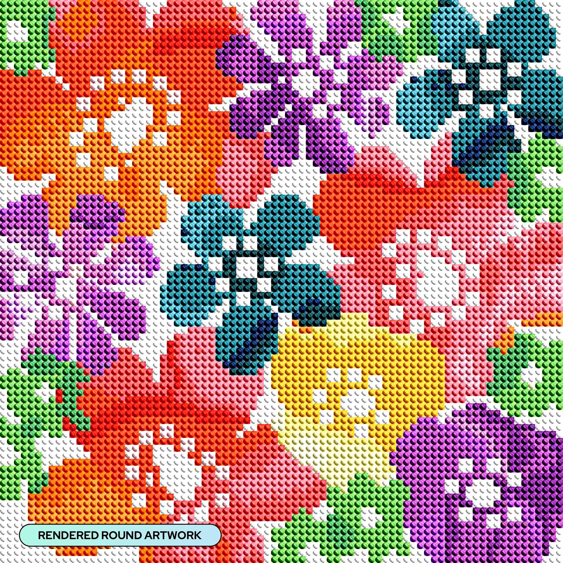 Amazon.com: DIAMOND ART CLUB Bold Flowers Diamond Painting Kit