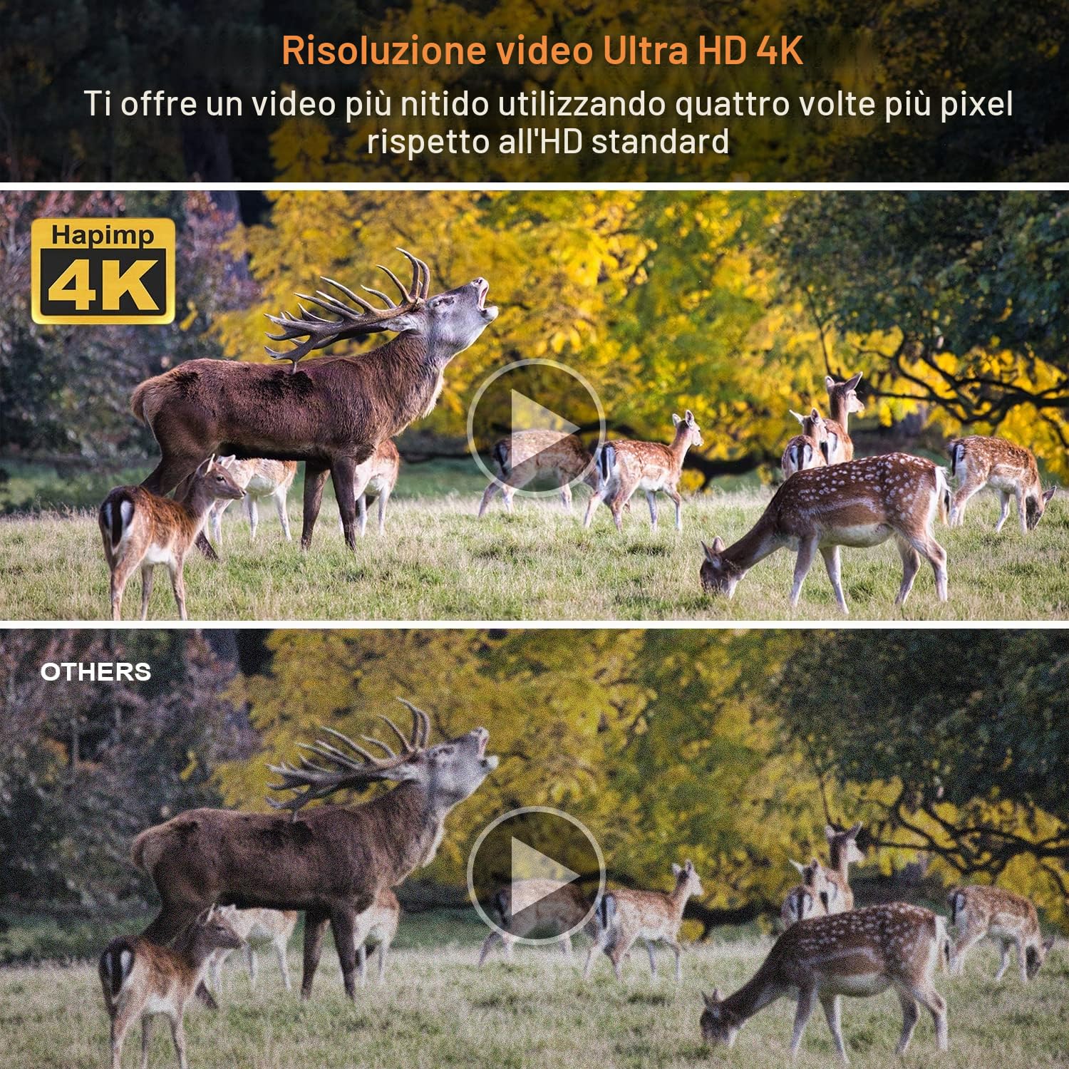 Fototrappola WiFi 4K 48MP con App, 125°Ampia Visuale Fototrappola Infrarossi Invisibili con Velocità di Trigger 0,1S, 940nm IR LED Fotocamera Caccia Visione Notturna Fino a 25m