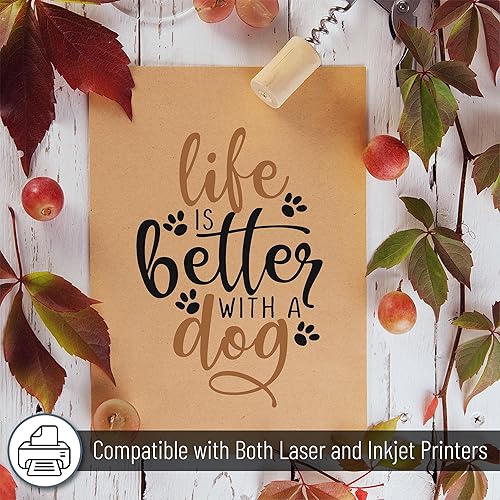 Miniatura 4 de Mr. Pen - Hojas de papel Kraft, paquete de 50, 11 "x 17", papel Kraft, papel para manualidades marrón, hojas de papel para manualidades, papel