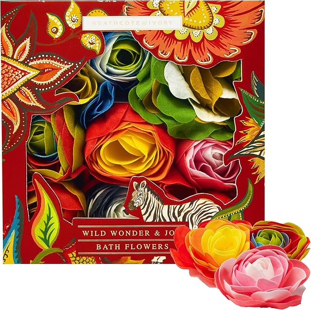 Heathcote & Ivory Wild Wonder & Joy Bath Flowers Soap Petals Spa, 90G