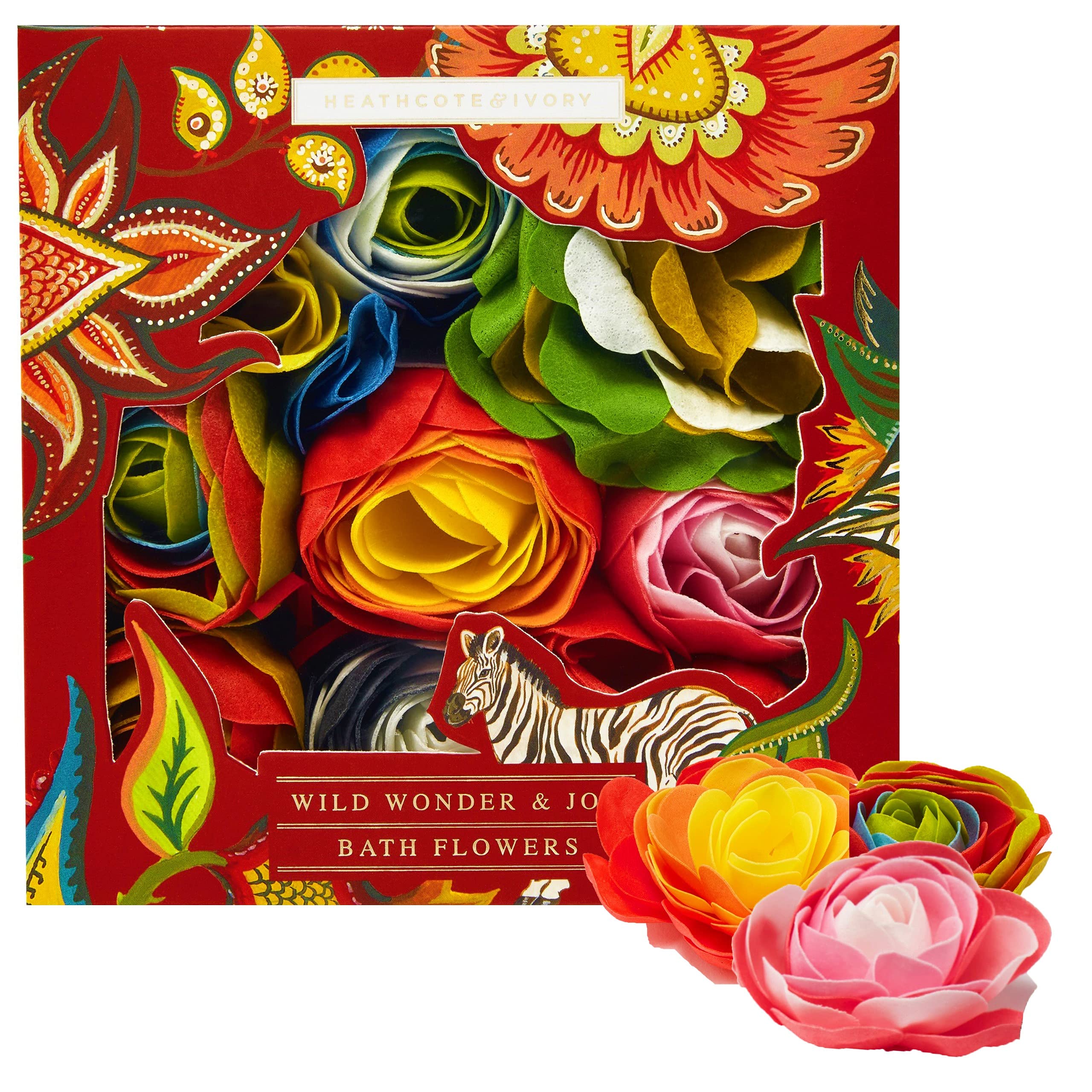 Heathcote & Ivory Wild Wonder & Joy Bath Flowers Soap Petals Spa, 90G