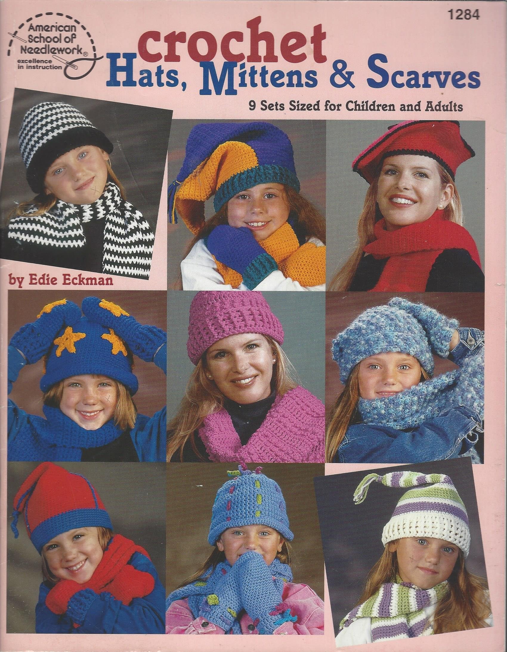 Crochet Hats, Mittens & Scarves