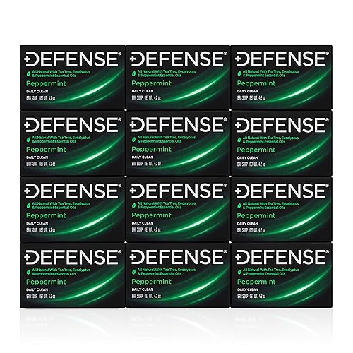 Miniatura 10 de Defense Soap Barra de menta de 42 onzas paquete de 2  Aceite de árbol de té de grado farmacéutico 100 natural y herbario fabricado en Estados Unidos
