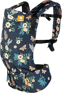 Tula Free-to-Grow marsupio neonati e bambini ergonomico, regolabile dalla nascita, marsupio porta bebe, due posizioni, schiena, per 3,2-20,4 kg (Botanical)