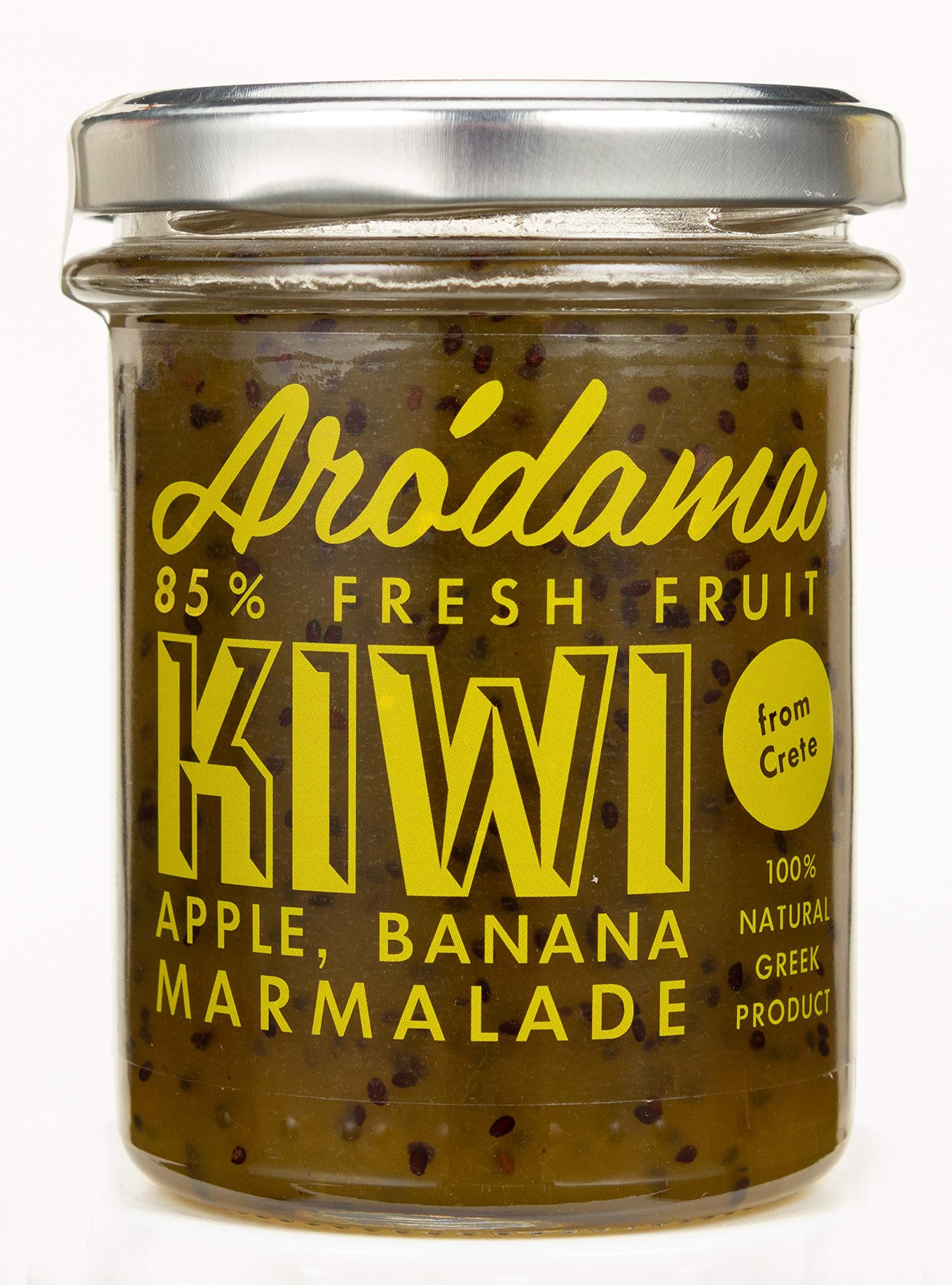 Arodama Premium Kiwi Jam with Apple and Banana, 220 g (Pack of 2)
