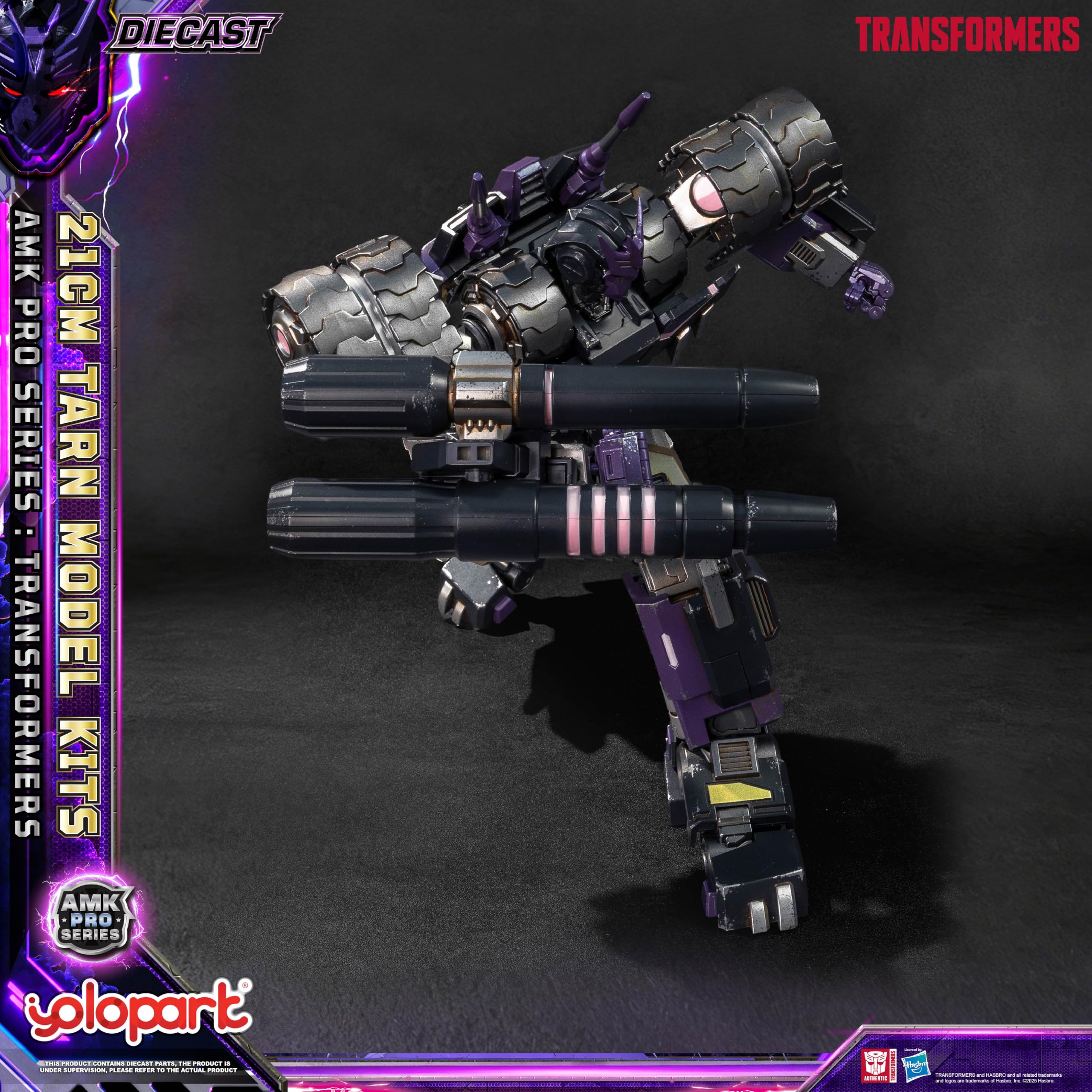 YOLOPARK Transformers Toy IDW Tarn - Statuina d'azione, 21 cm, articolo da collezione altamente articolato AMK Pro serie Tarn e Nichel, kit di modellismo con controllo magnetico LED per persone a