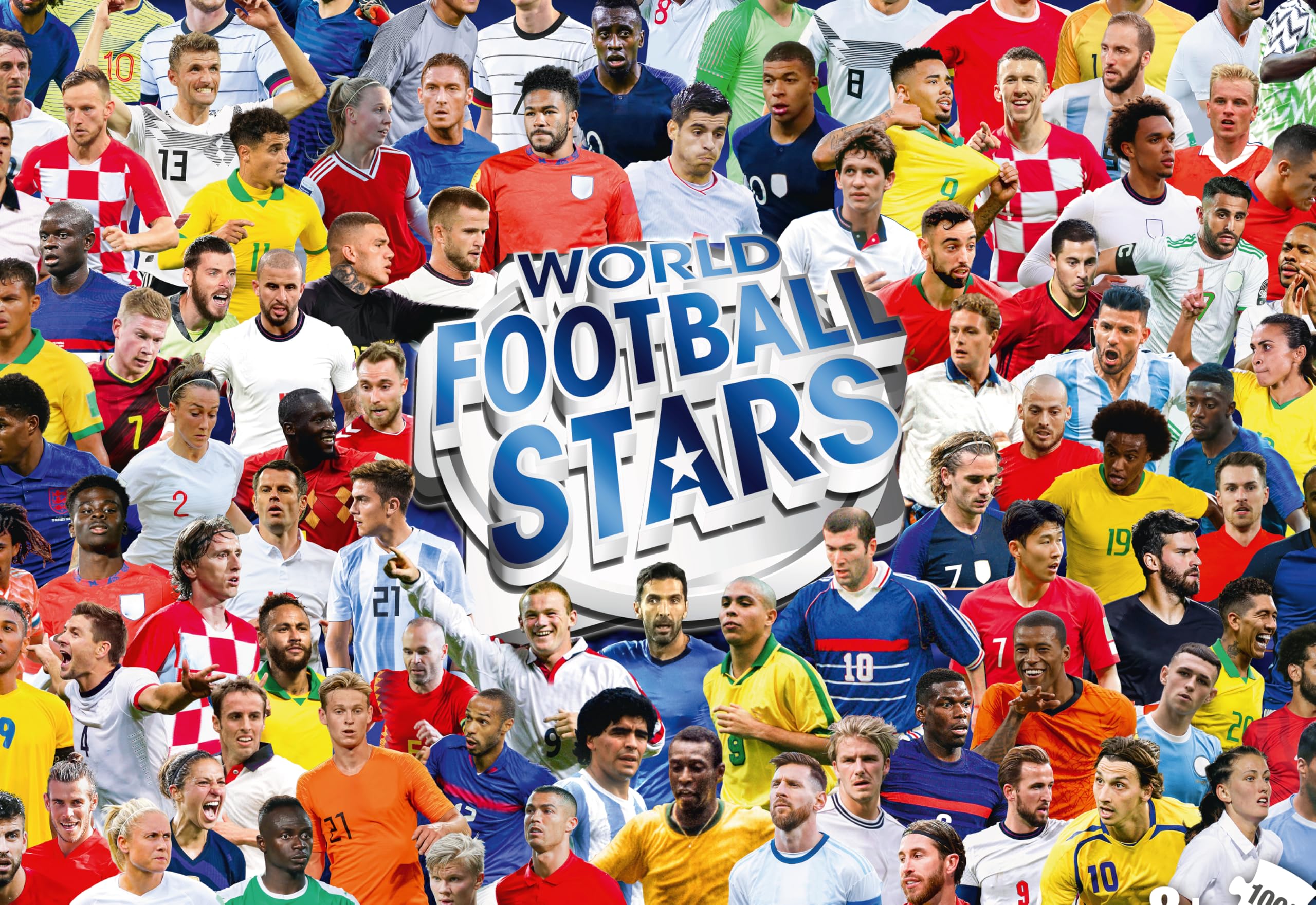 Winning Moves Fútbol Puzzle 1000 Piezas + Cartel - Rompecabezas Premium con Las Leyendas más Grandes del fútbol Mundial – desafío Ideal para Verdaderos fanáticos