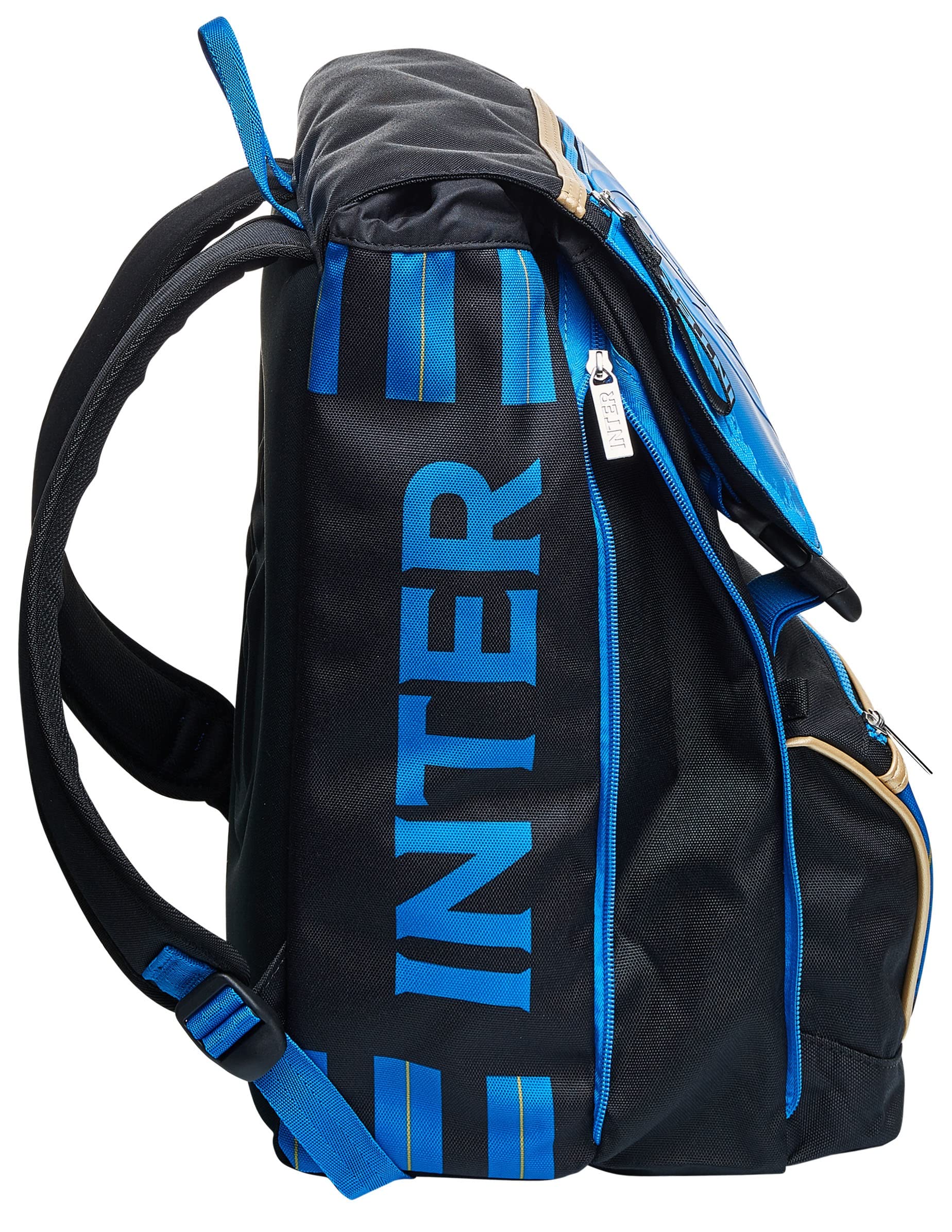 Seven Inter 2F3002106-899, Zaino Estensibile Pallone Incluso - Scuole Elementari & Medie, Nerazzurro, Taglia unica