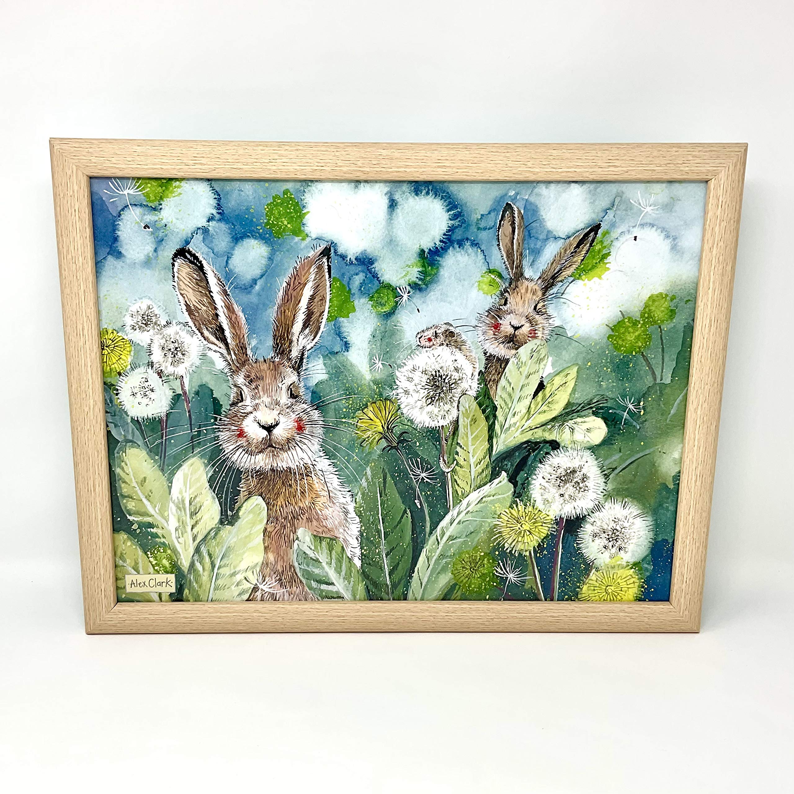Alex ClarkLittle Rabbits Lap Tray With Cushion - Perfect for dinner on the sofa/TV Tray/bean bag base/Rabbit/Animal/Wildlife lovers/gifts