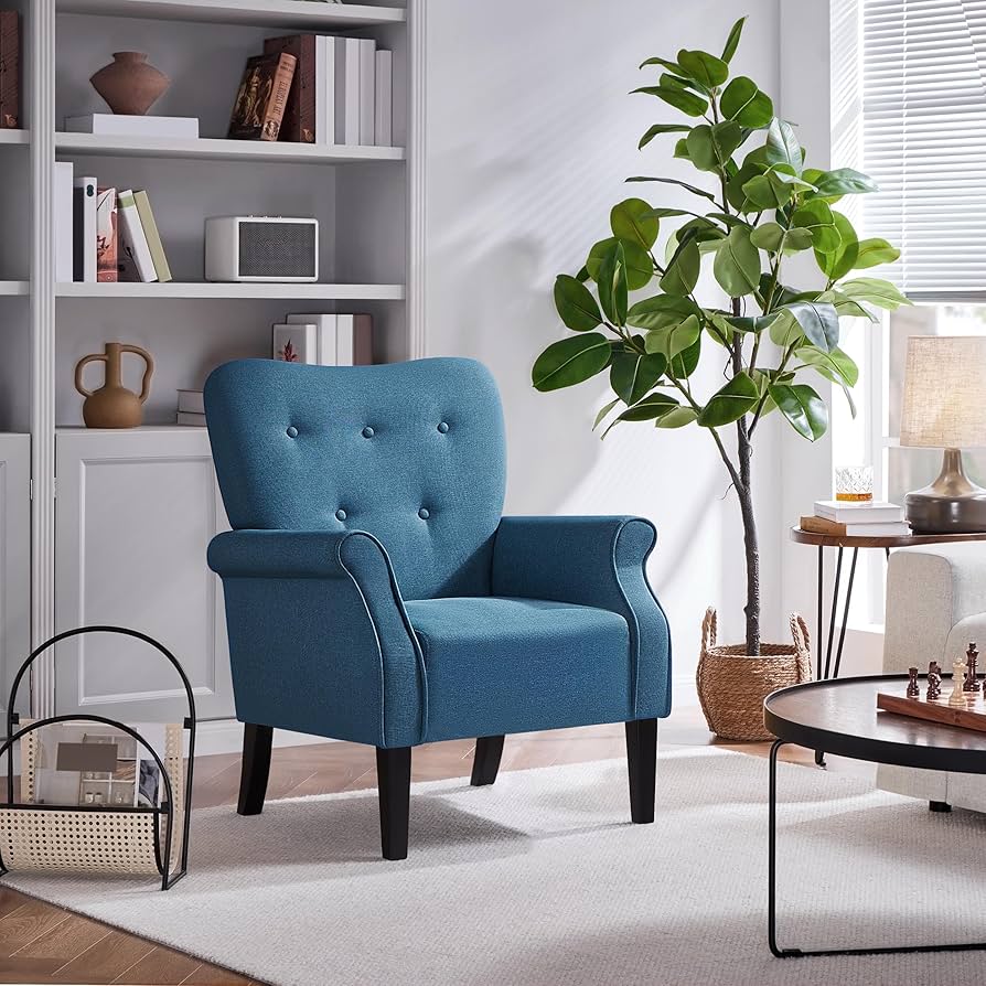 Amazon.com: Yaheetech Modern Armchair, Mid Century Accent
