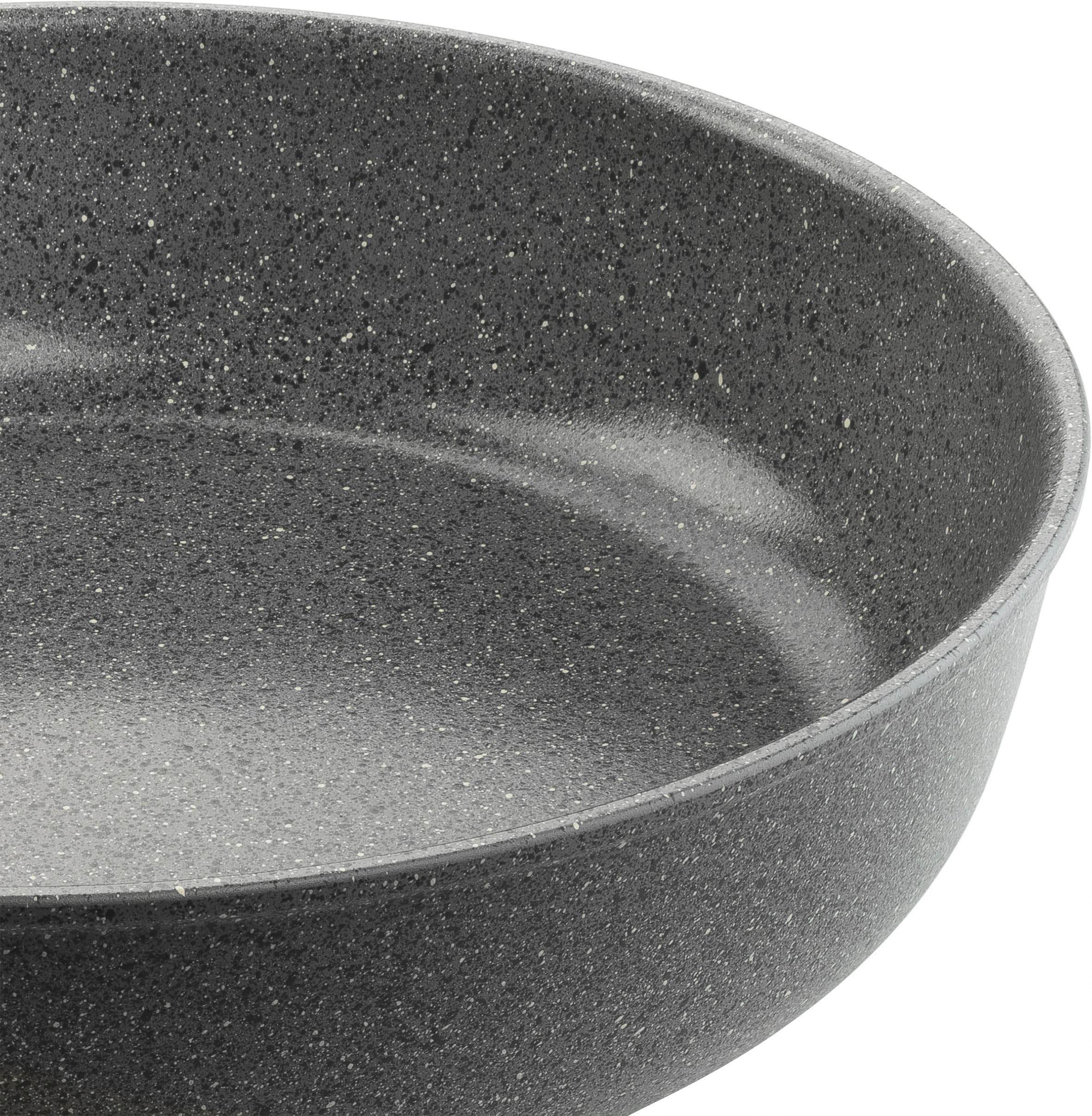 BALLARINI Salina patelnia do duszenia z pokrywką, 28 cm, ceramiczna powłoka nieprzywierająca z twardym podkładem tytanowym, odporna na zarysowania patelnia ceramiczna do wszystkich rodzajów kuchenek