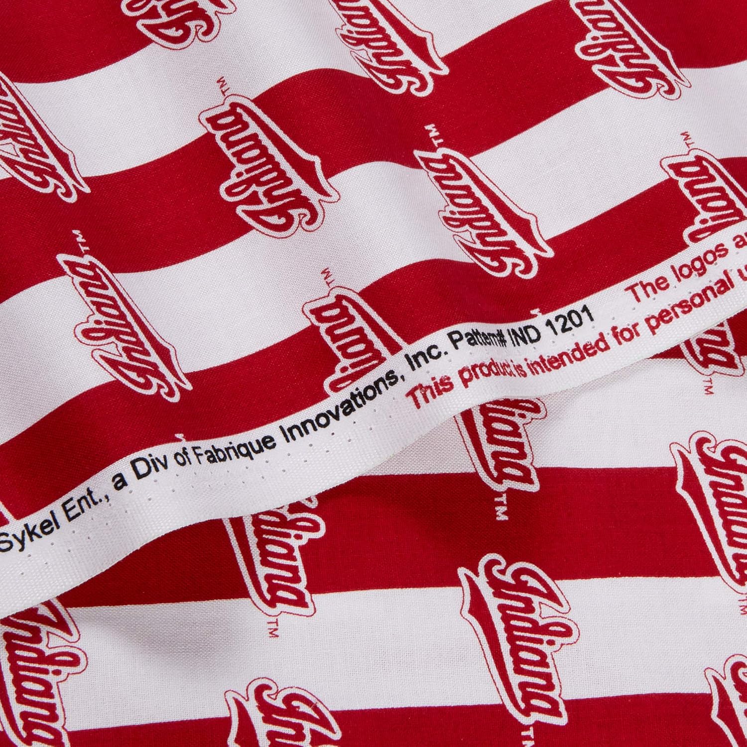 NCAA Indiana Hoosiers Classic Stripe Cotton, Fabric by the Yard