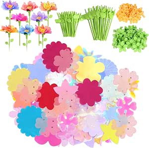 Charmofun Kit Création Bouquet De Fleurs - Machine à Fleurs + 100 Accessoires, Jouet Bricolage Pour Filles 3 Ans+