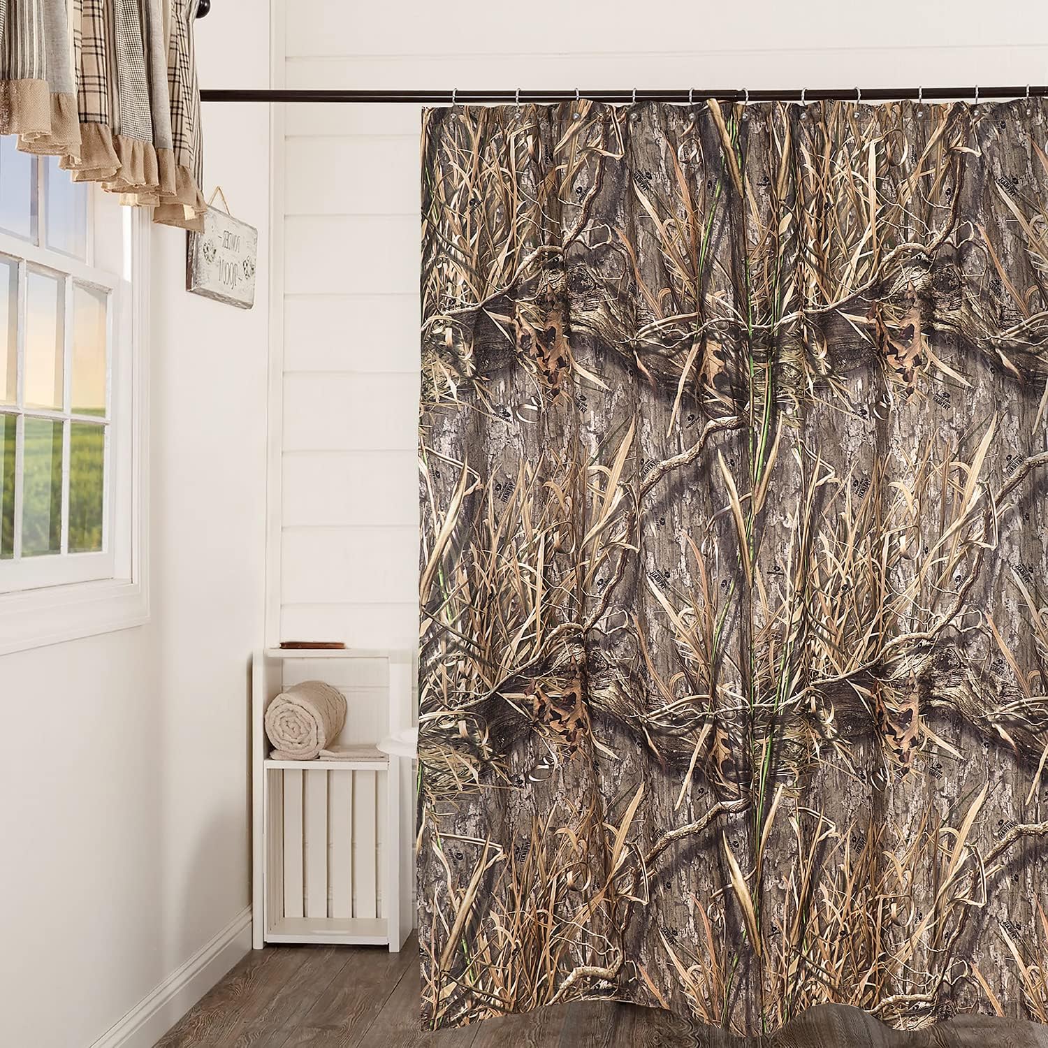 VISIONE Shadow Grass Habitat Camouflage Shower Curtains, 72" x 72" Inch, Forest