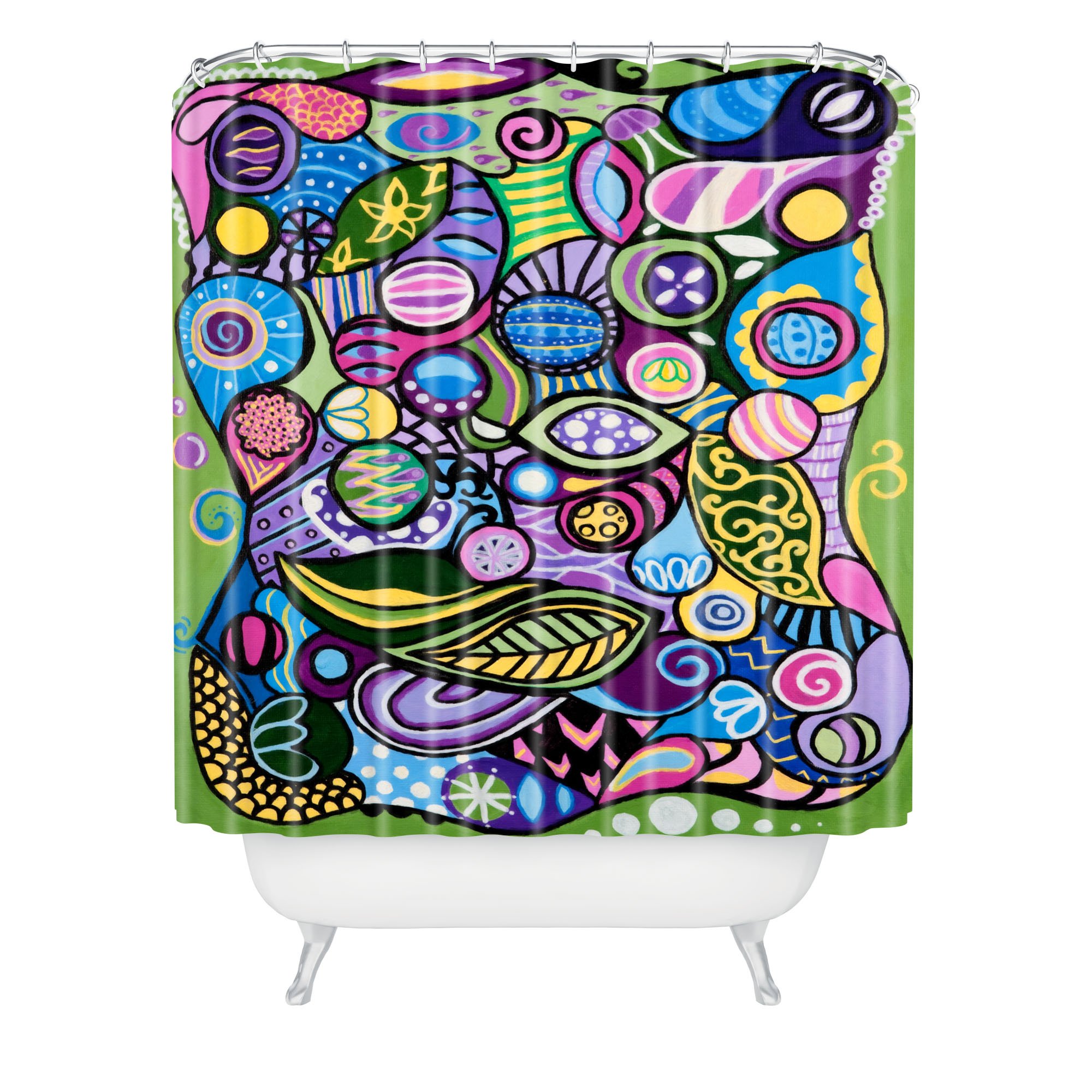 Deny Designs Lara Kulpa Wild And Free Shower Curtain, 69" x  72"
