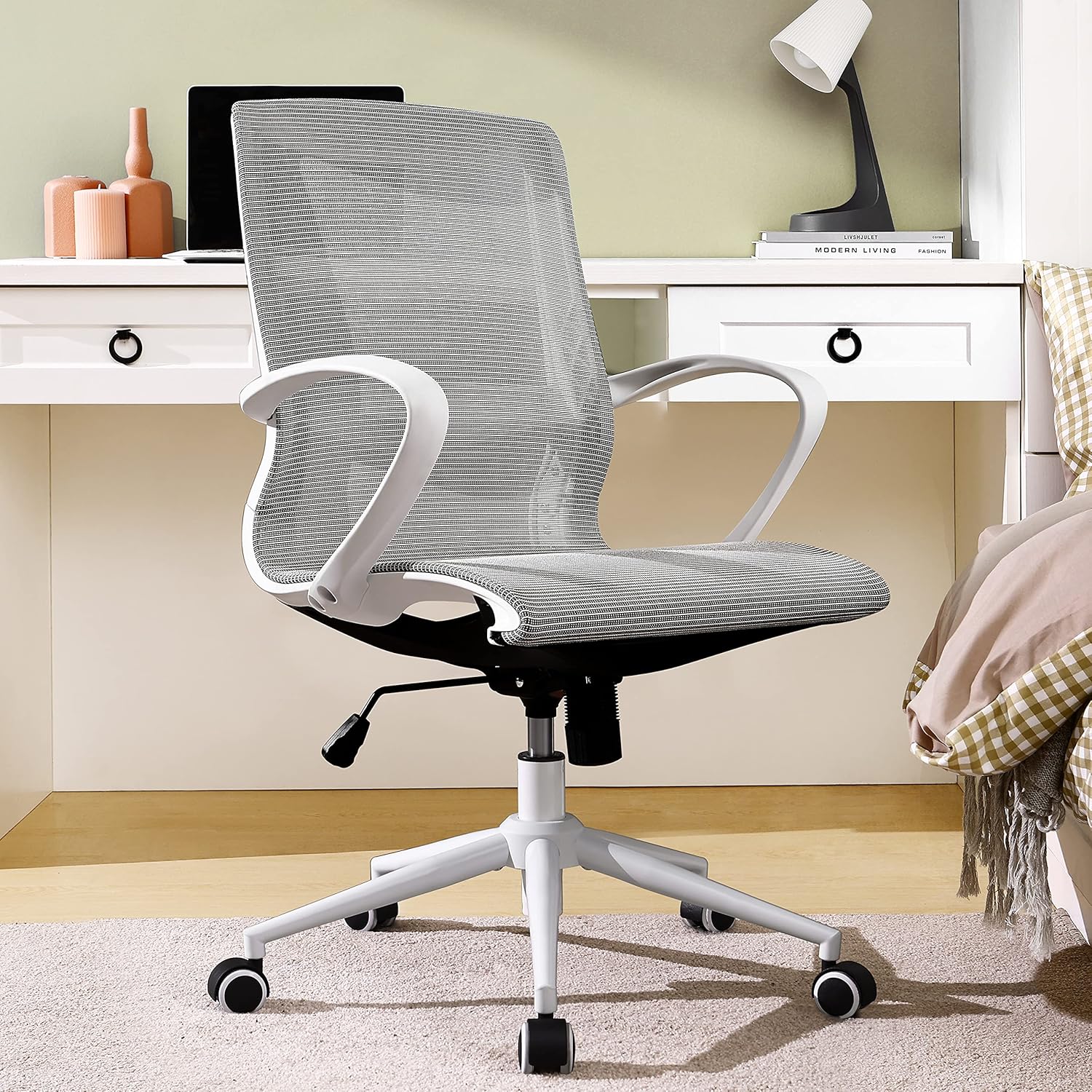 Buy Tkey Ergonomic Home Office Chair Hollow Out Design Mid Back Buy Tkey Ergonomic Home Office Chair Hollow Out Design Mid Back