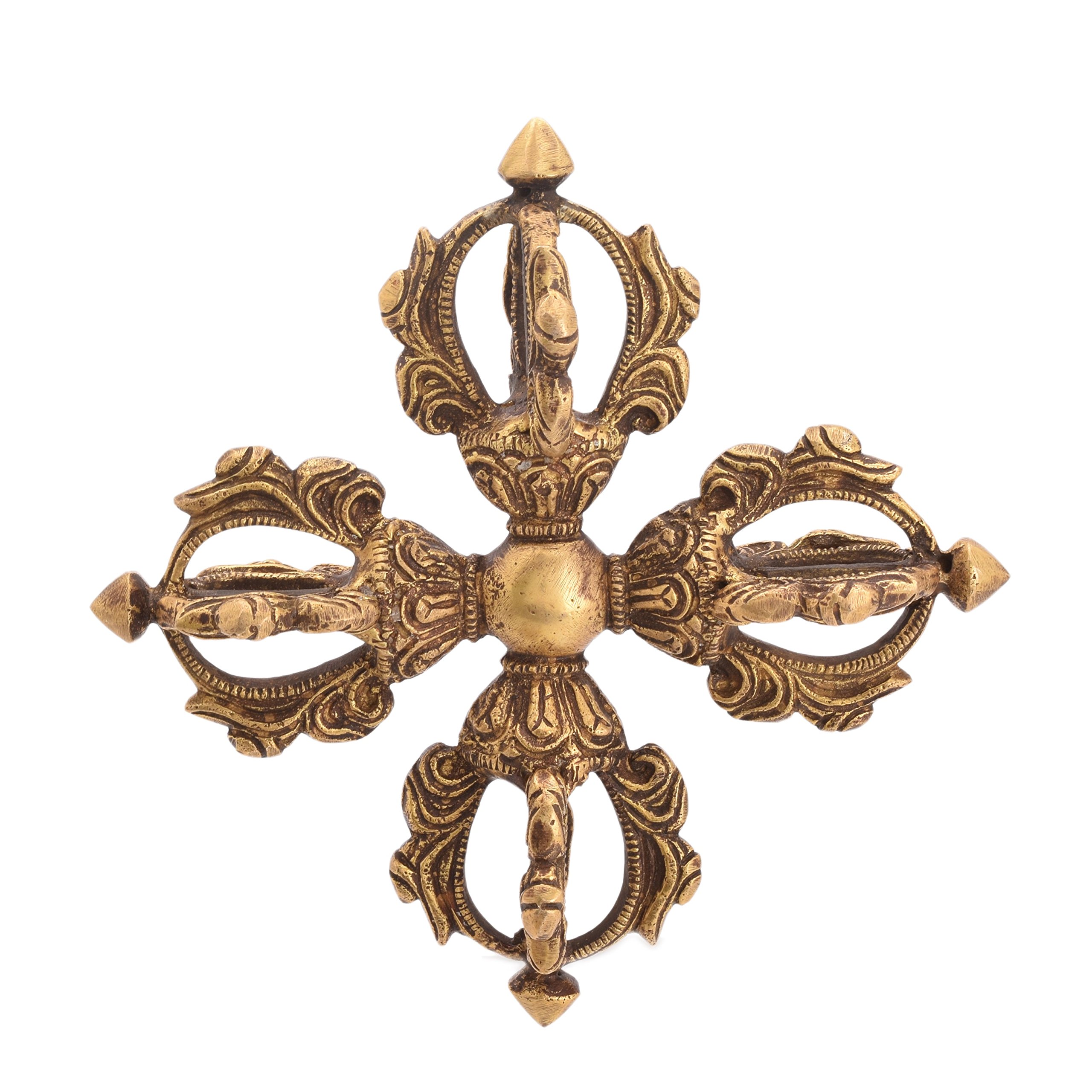 Bharat HaatBharat Haat Classic Double Dorje Brass Handcrafted Pendant BH05500