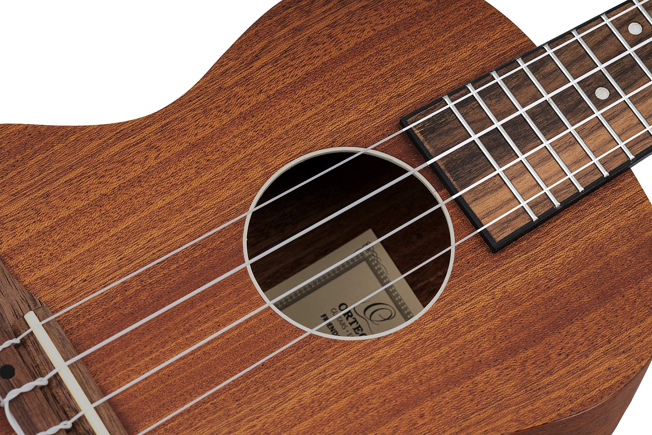 Ortega Guitars Ukulélé Concert Electro-Acoustique – Série Timber – Housse Incluse – Sapele, Naturel (RFU11SE)