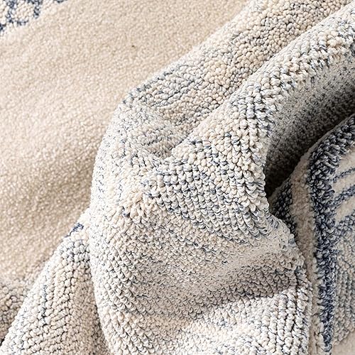 Miniatura 4 de Well Woven Harlow Briar - Alfombra de pasillo abstracta geométrica contemporánea azul claro de 2 pies 3 pulgadas x 7 pies 3 pulgadas