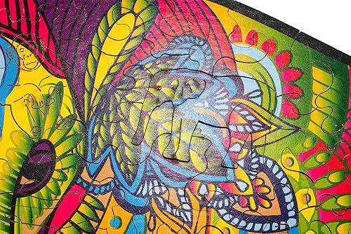 Miniatura 3 de Wood Trick Espléndido rompecabezas de madera de elefante para adultos y niños, 14 x 11 pulgadas, piezas de rompecabezas de figuras con forma única