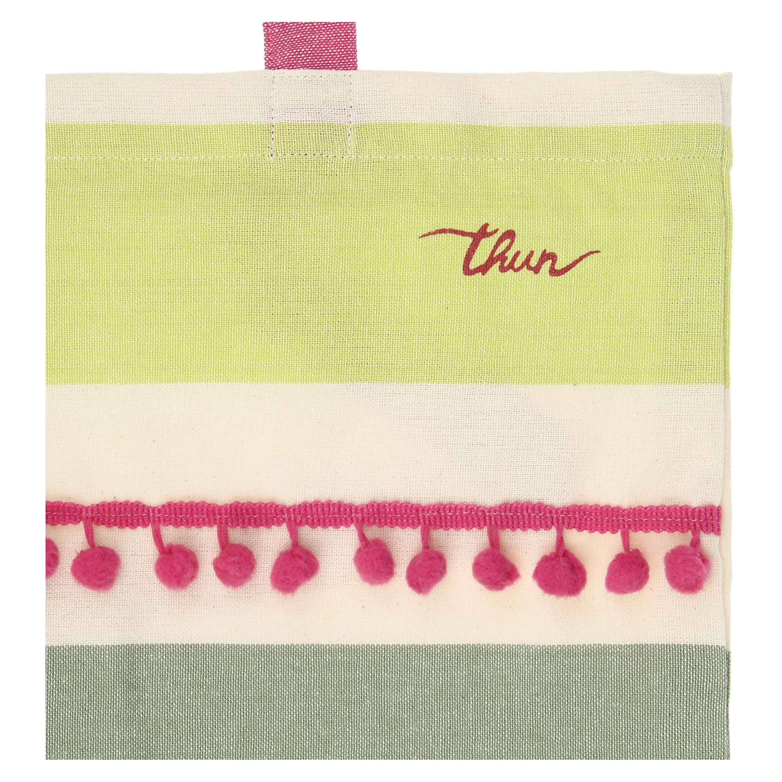 THUN - Set borsa, pochette e telo mare Eleganza Esotica - 100% cotone, "90x170cm, borsa 40x40, pochette 25X30"