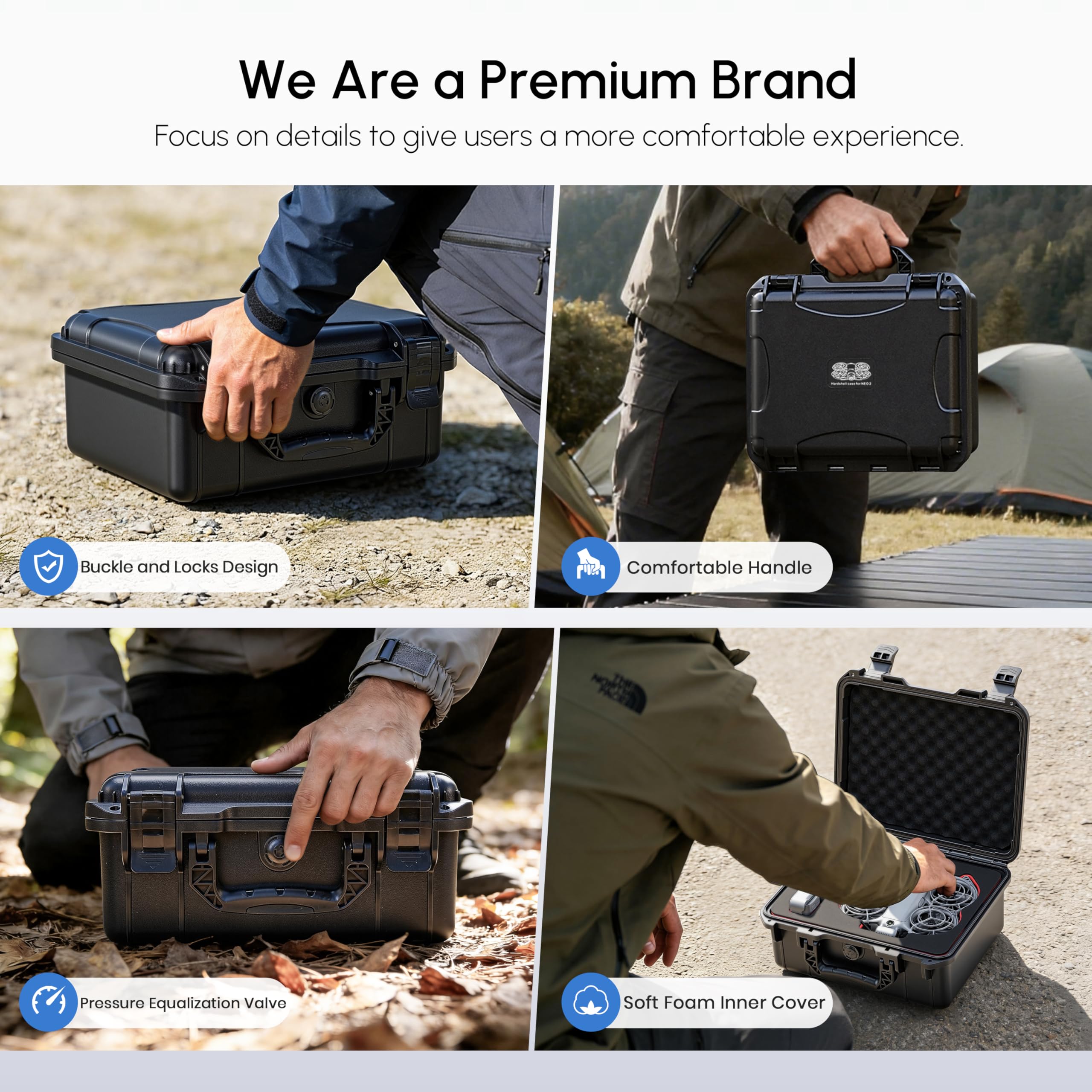 STARTRC Neo 2 Valise rigide étanche pour DJI Neo 2 Fly More Combo Accessoires pour manette RC-N [valise uniquement]