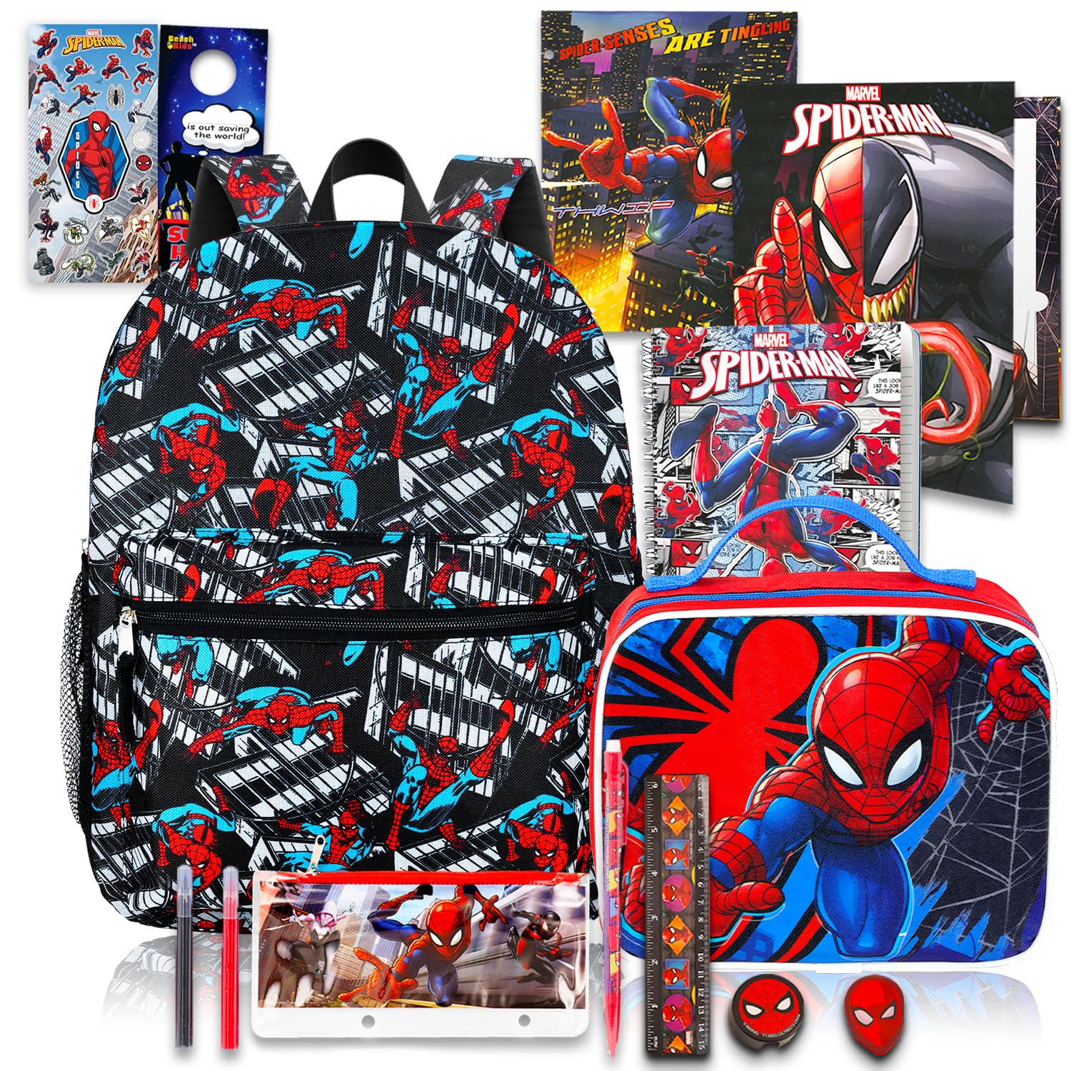 MARVEL DVDセット スパイダーマン他 ケース付き Amazon.co.jp: スパイダーマン バックパック 男の子 スクールバンドル