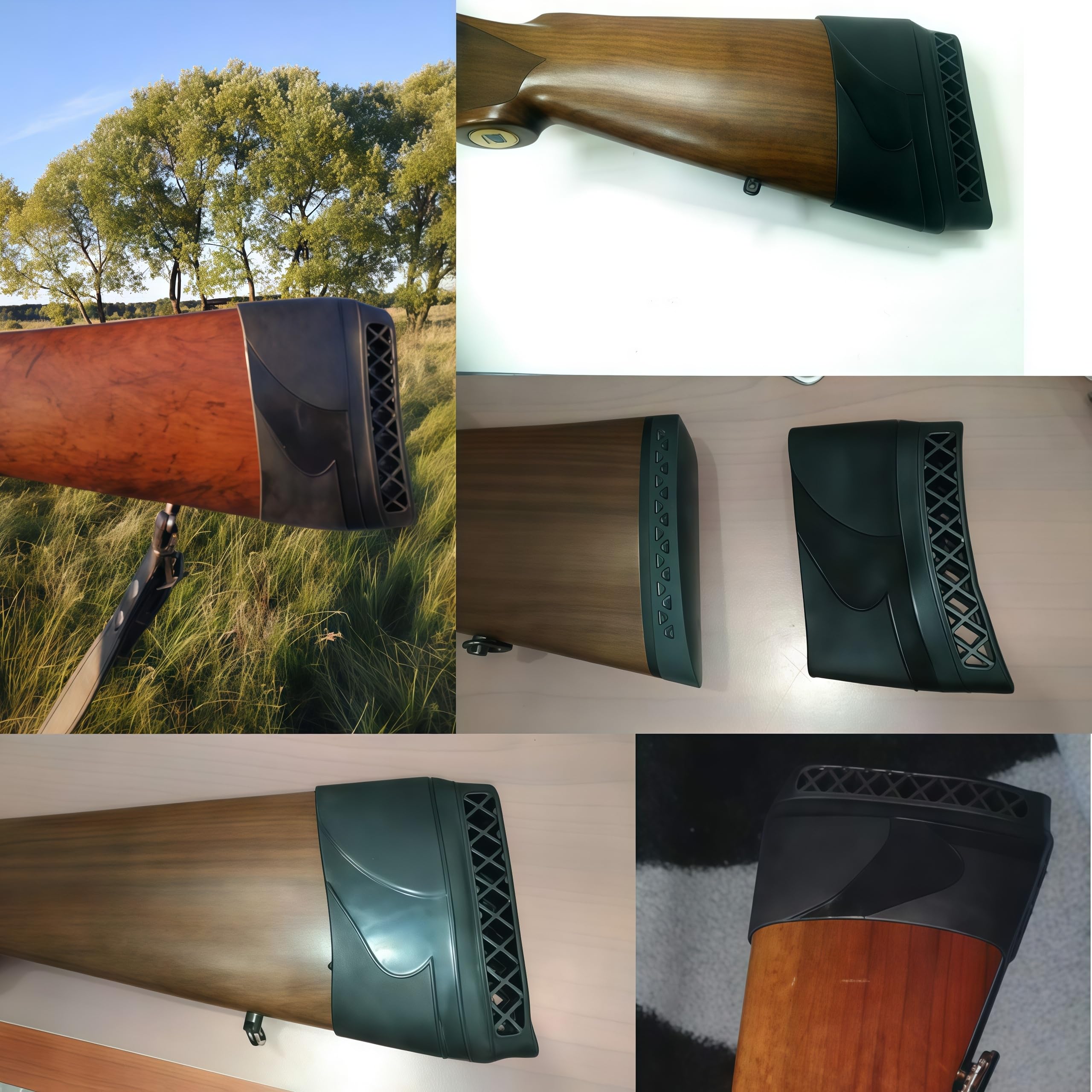 Tourbon Shotgun Extension Buttpad Silicone Gun Buttstock Recoil Pad (Black ( Pack Of 1 - View #7